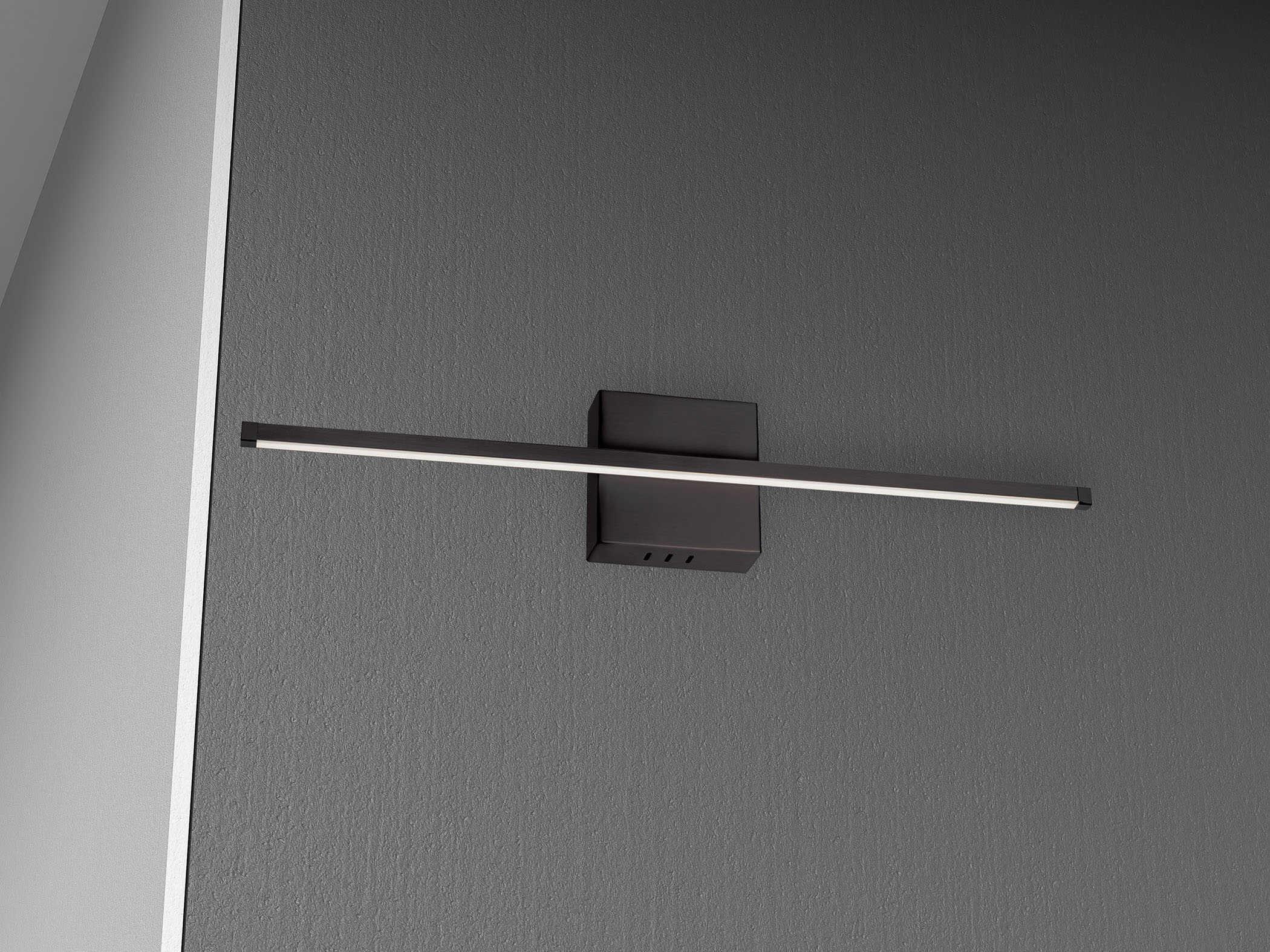 Dainolite Array 1-Light Matte Black Wall Sconce