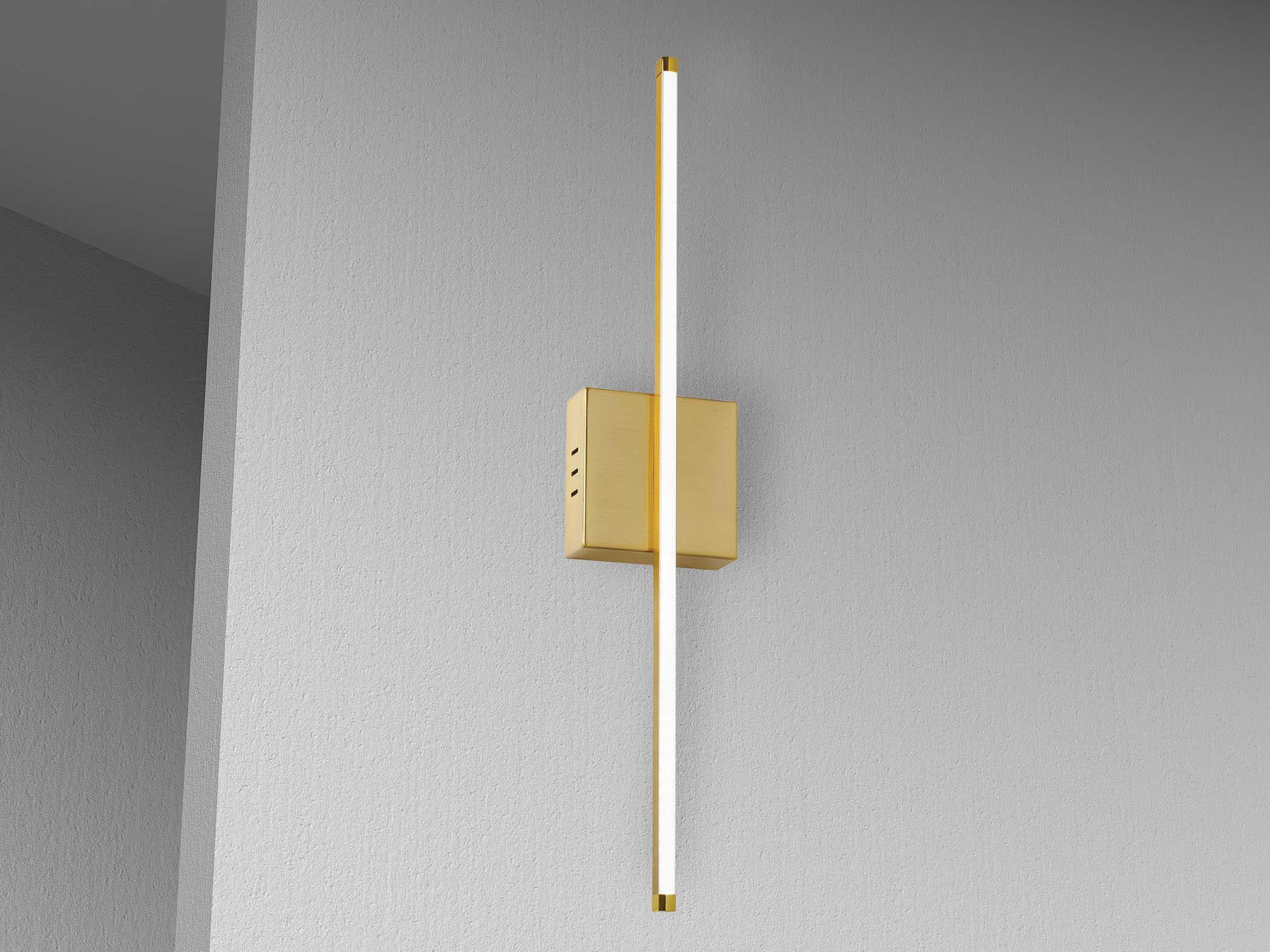 Dainolite Array 1-Light Aged Brass Wall Sconce
