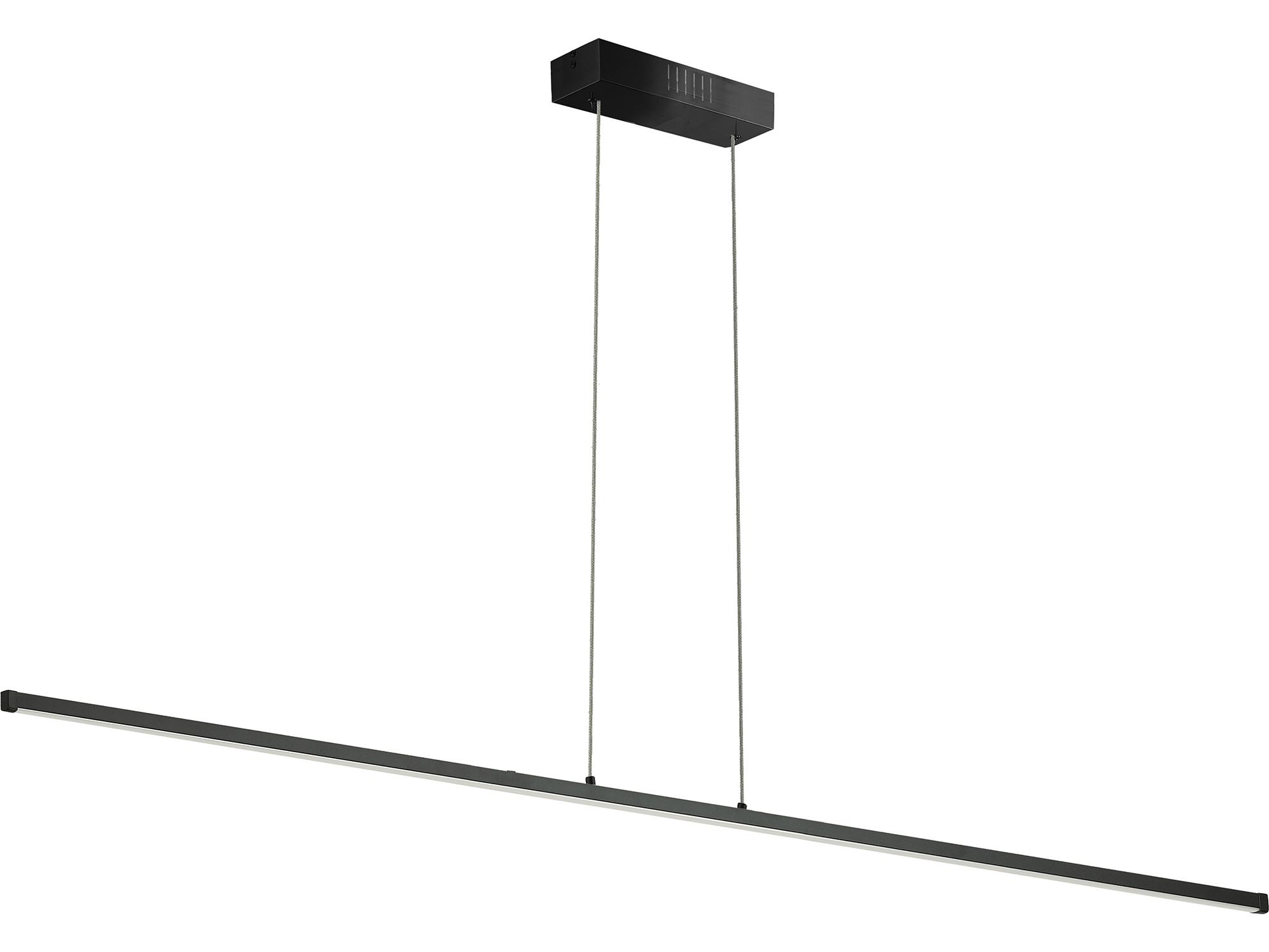 Dainolite Array 1-Light Matte Black Linear Island Pendant