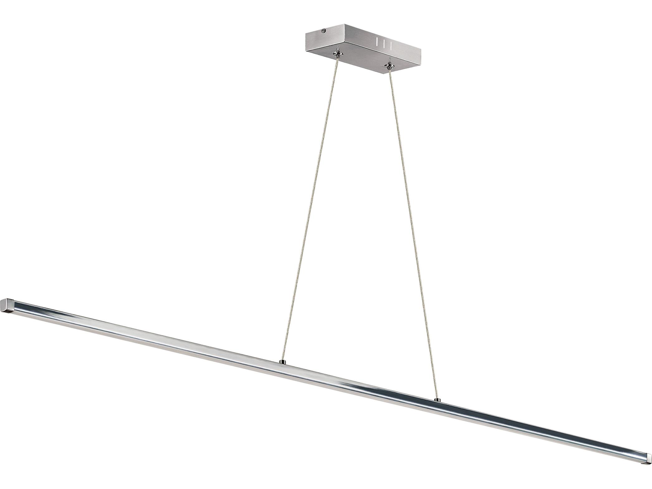 Dainolite Array 1-Light Polished Chrome Linear Island Pendant