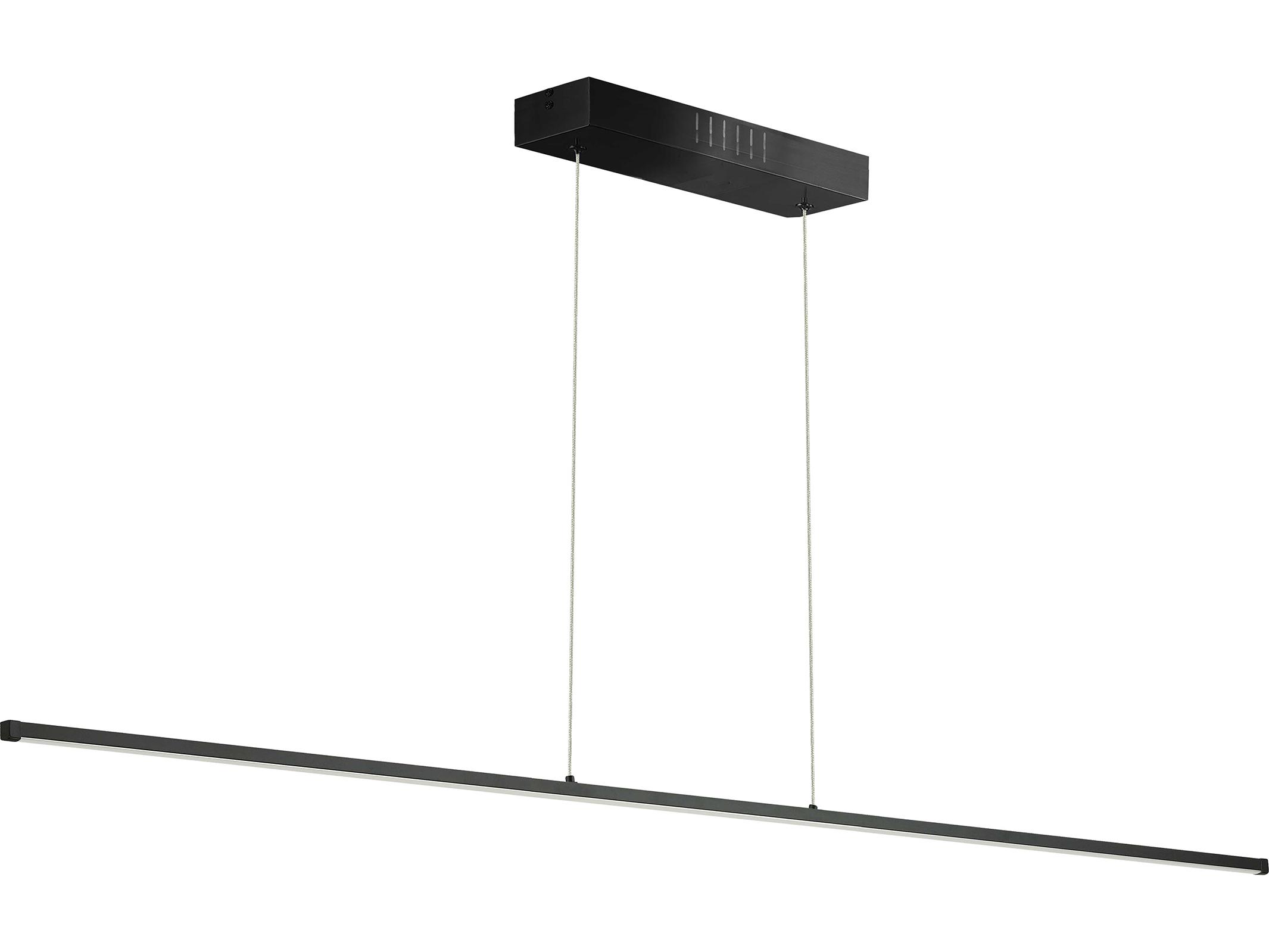 Dainolite Array 1-Light Matte Black Linear Island Pendant