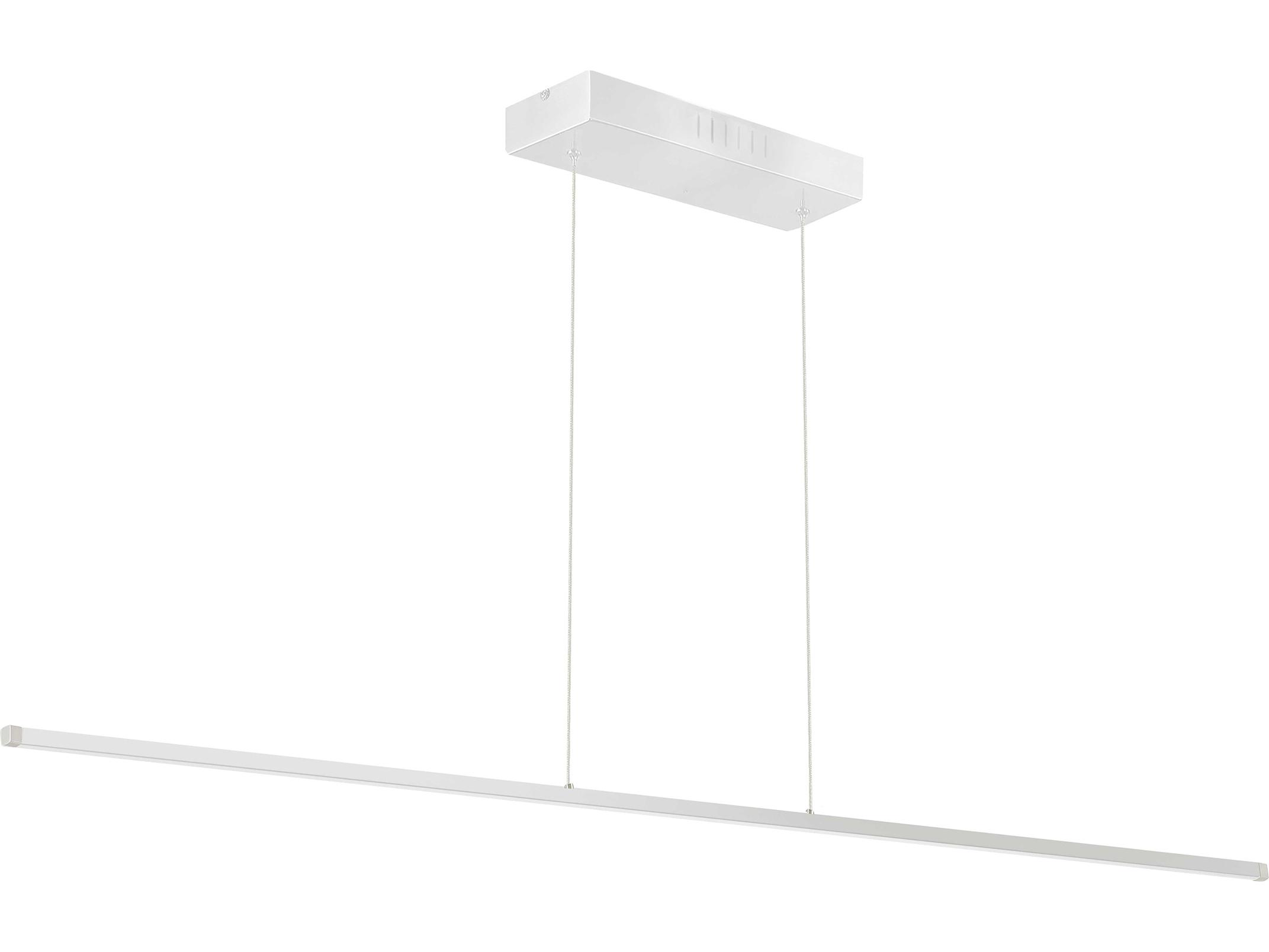 Dainolite Array 1-Light Matte White Linear Island Pendant