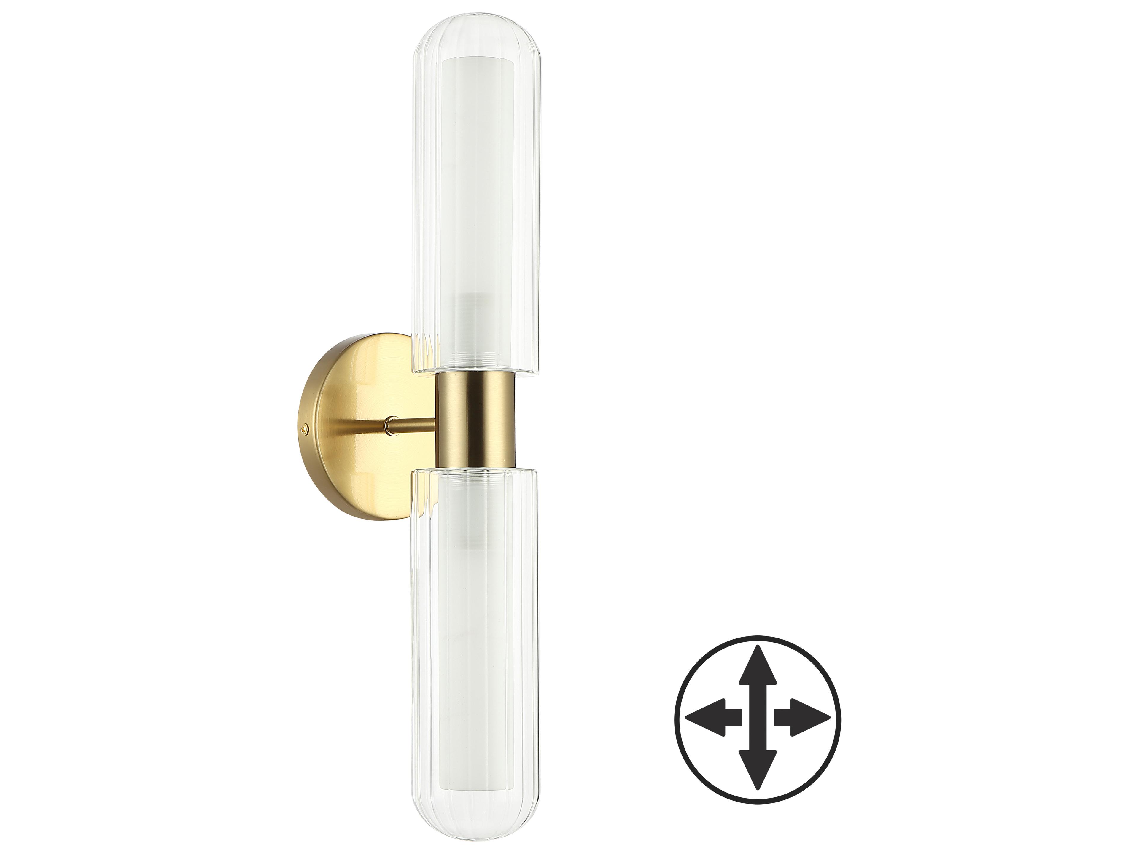 Dainolite Balbina Aged Brass Wall Sconce