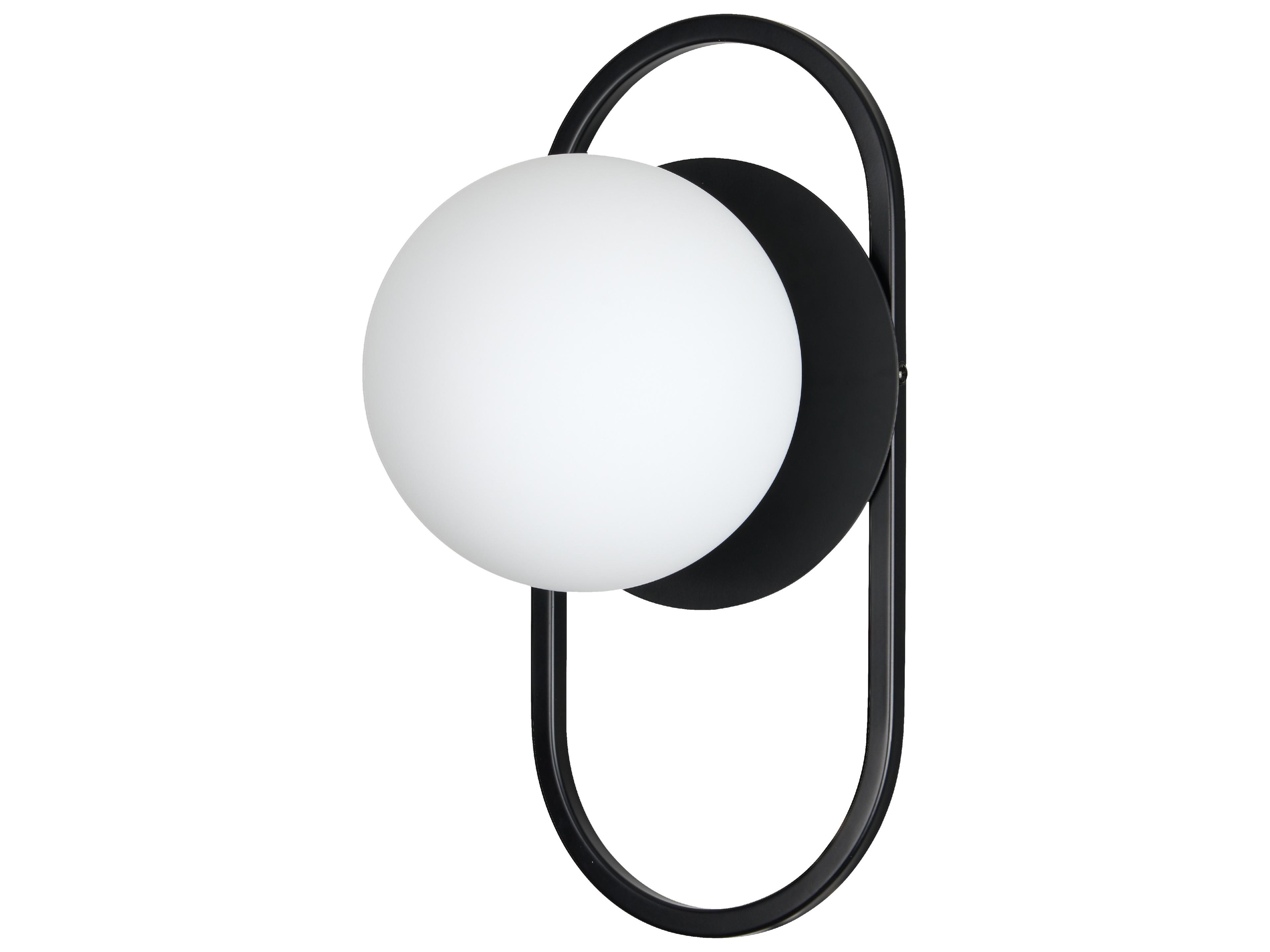 Dainolite Burlat 1-Light Matte Black Wall Sconce