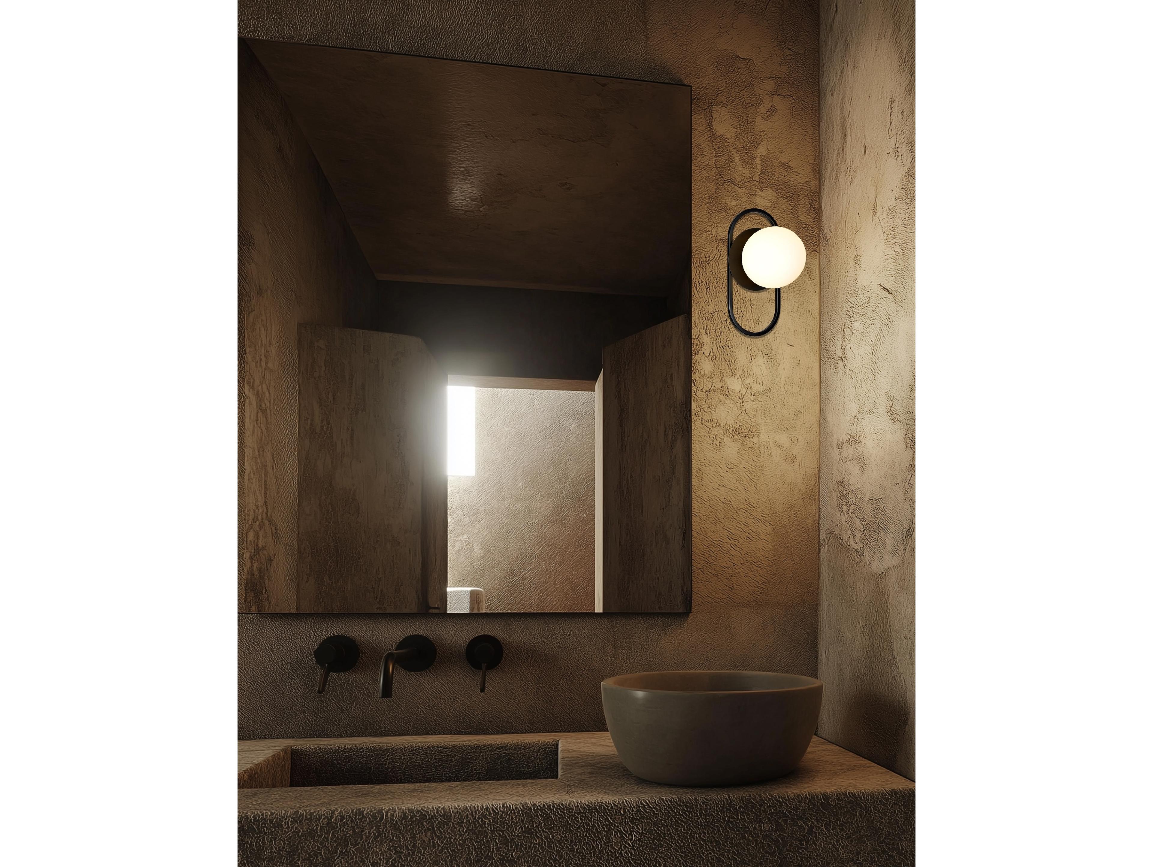 Dainolite Burlat 1-Light Matte Black Wall Sconce