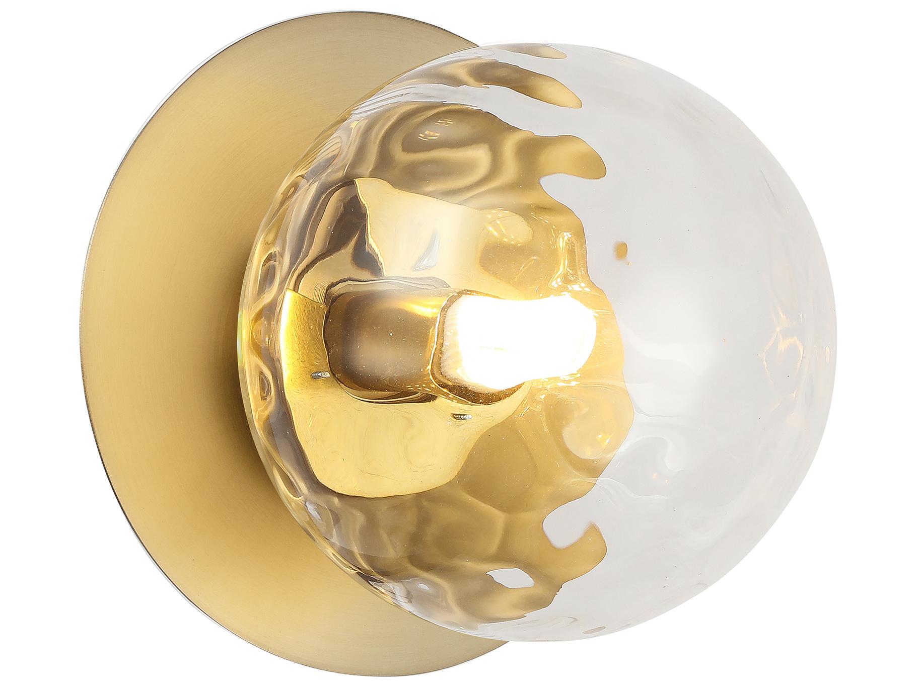 Dainolite Burlat 1-Light Aged Brass Wall Sconce