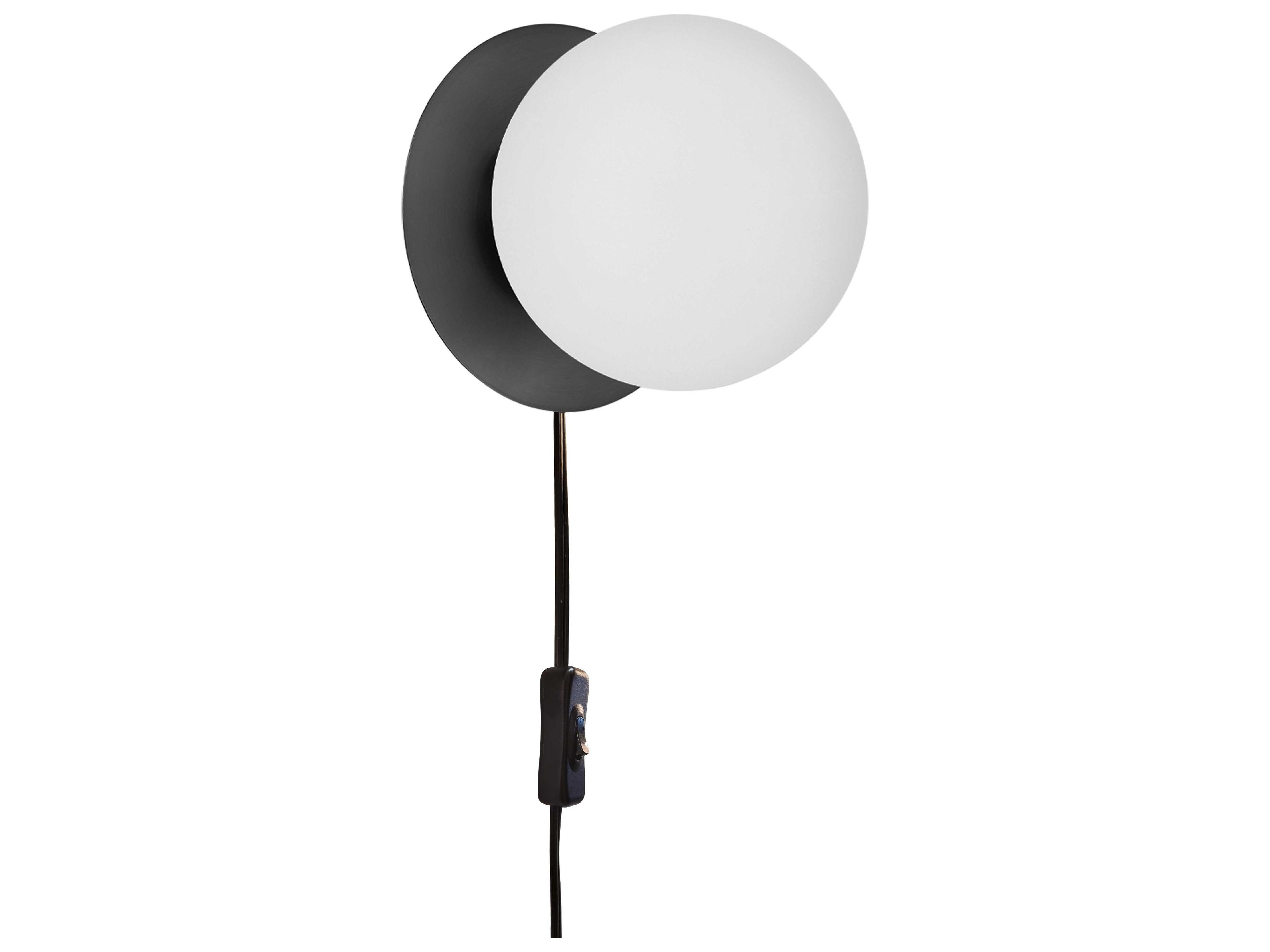 Dainolite Burlat 1-Light Matte Black Wall Sconce