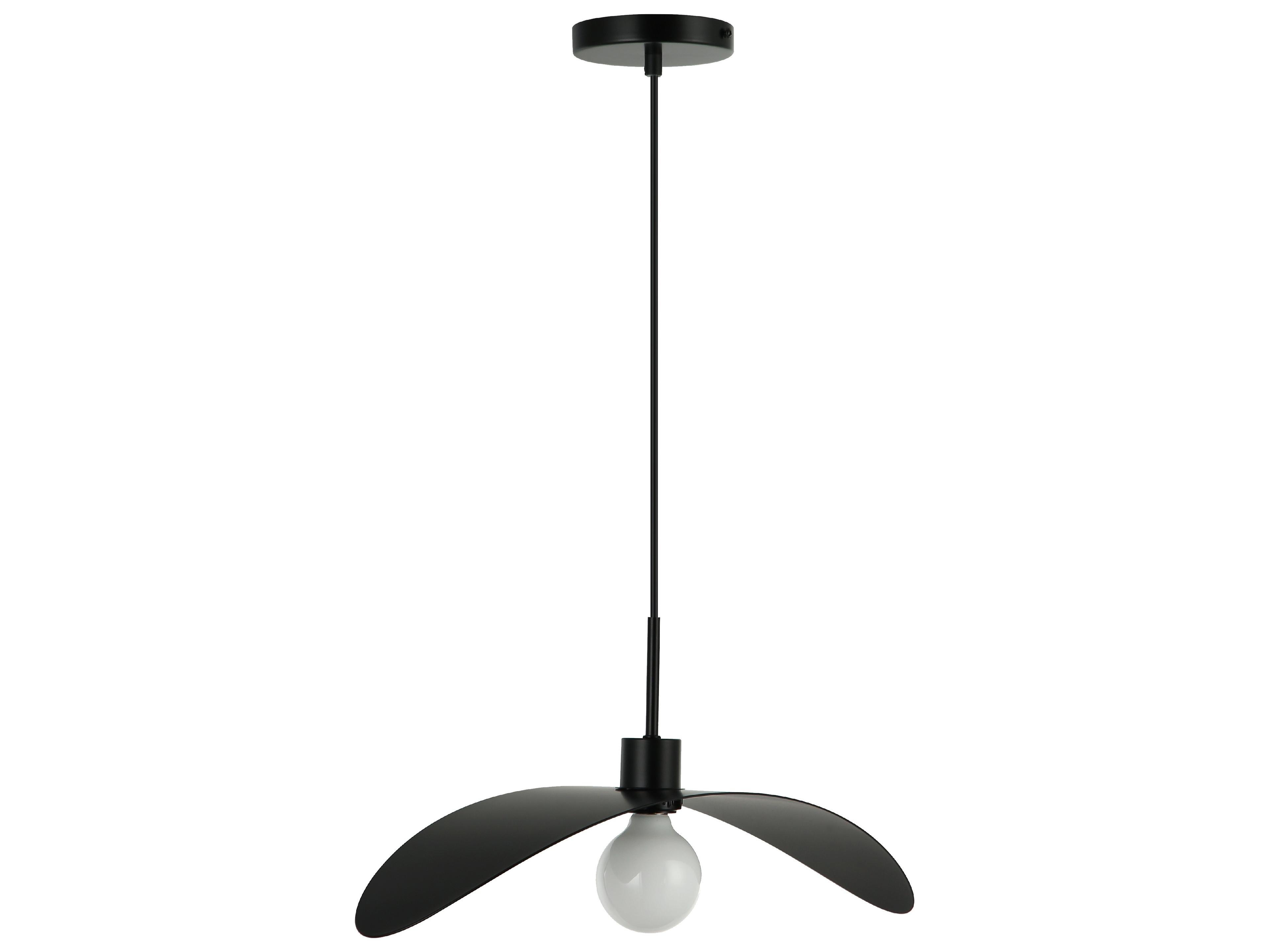 Dainolite Christobel 1-Light Matte Black Pendant