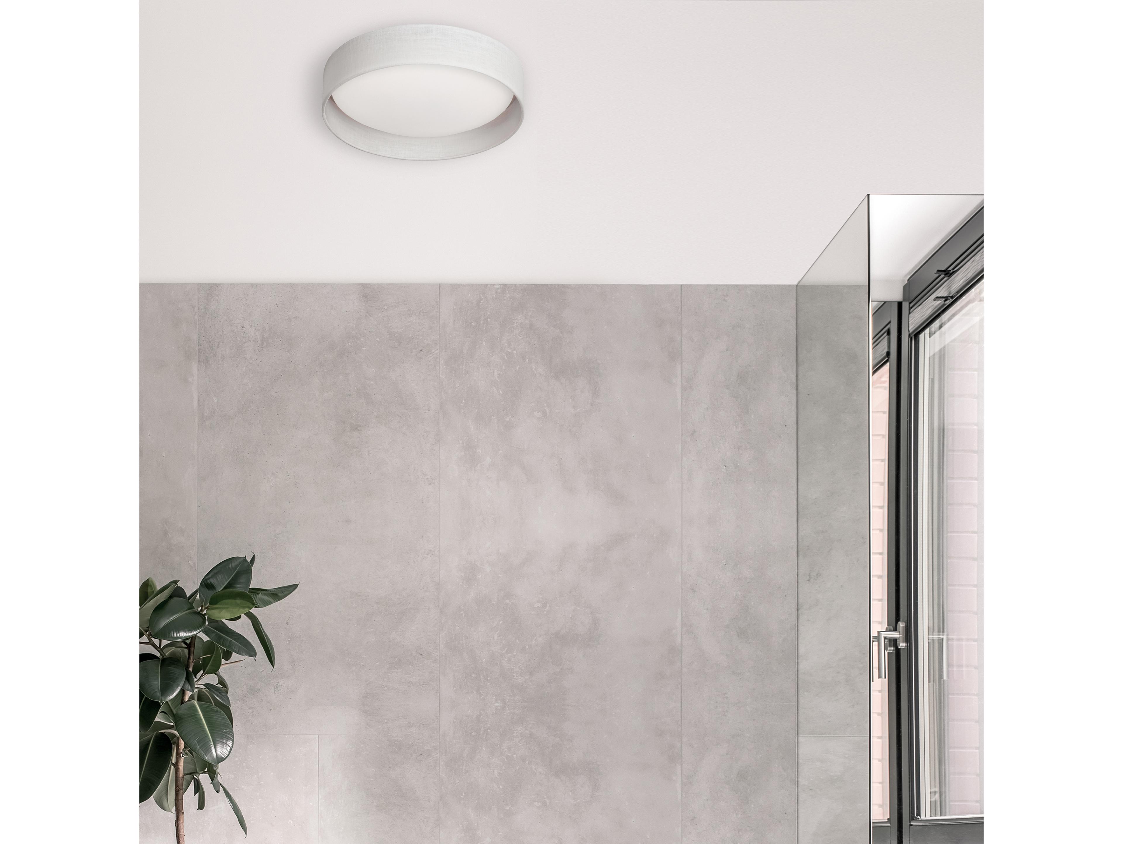 Dainolite Corinne 1-Light Micro White Drum Flush Mount