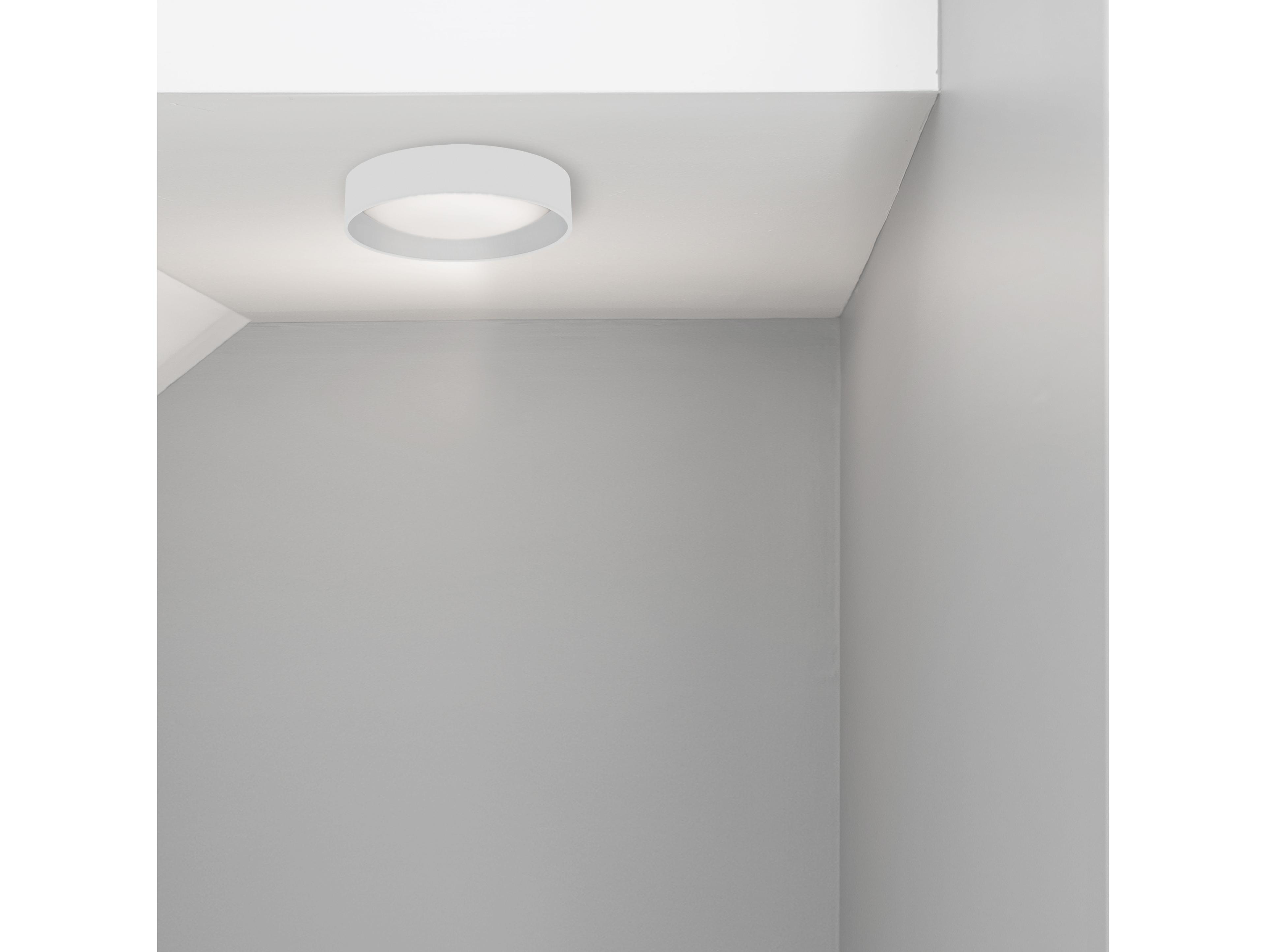 Dainolite Corinne 1-Light White Drum Flush Mount