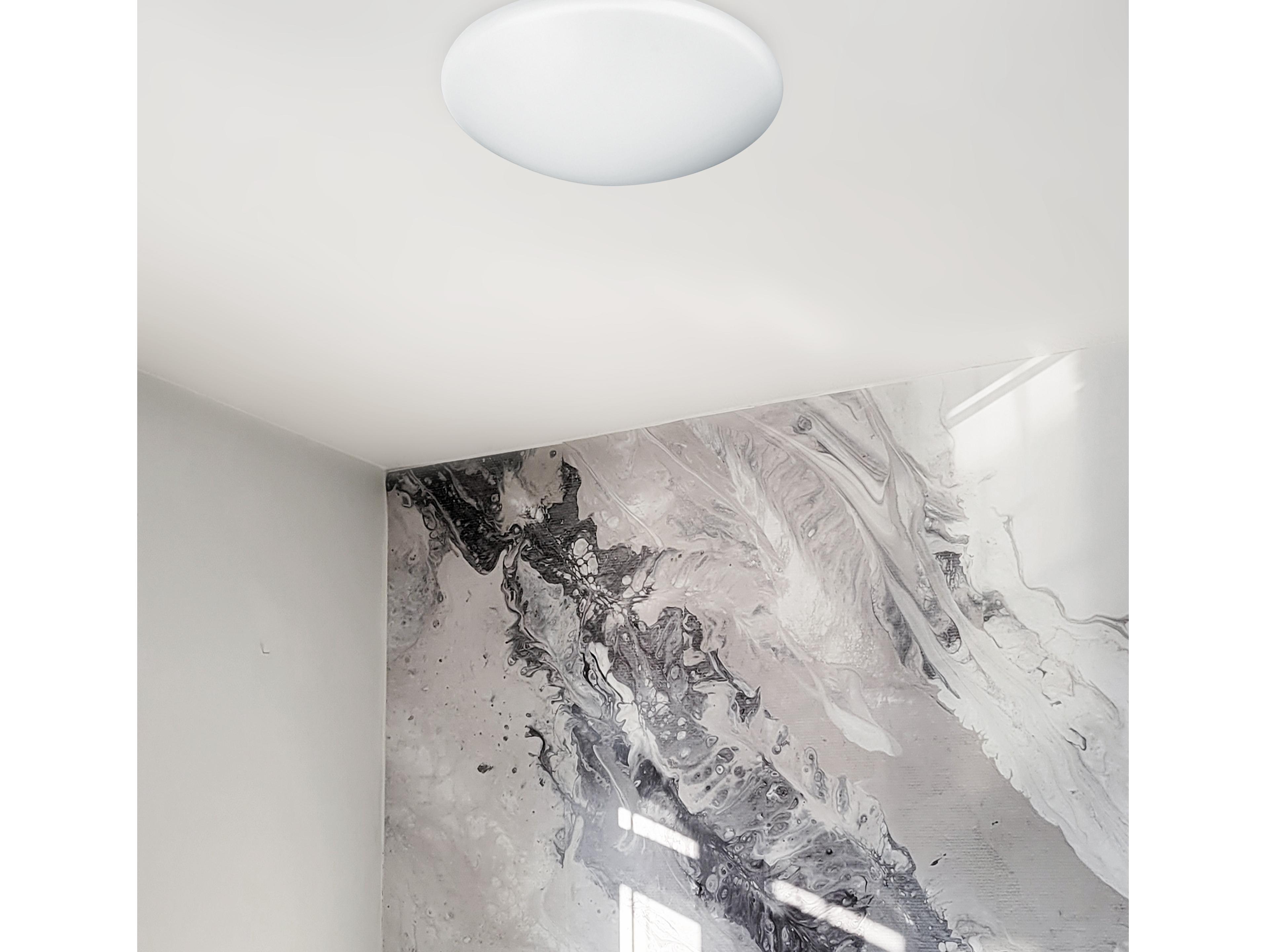 Dainolite Cfled 1-Light White Round Flush Mount