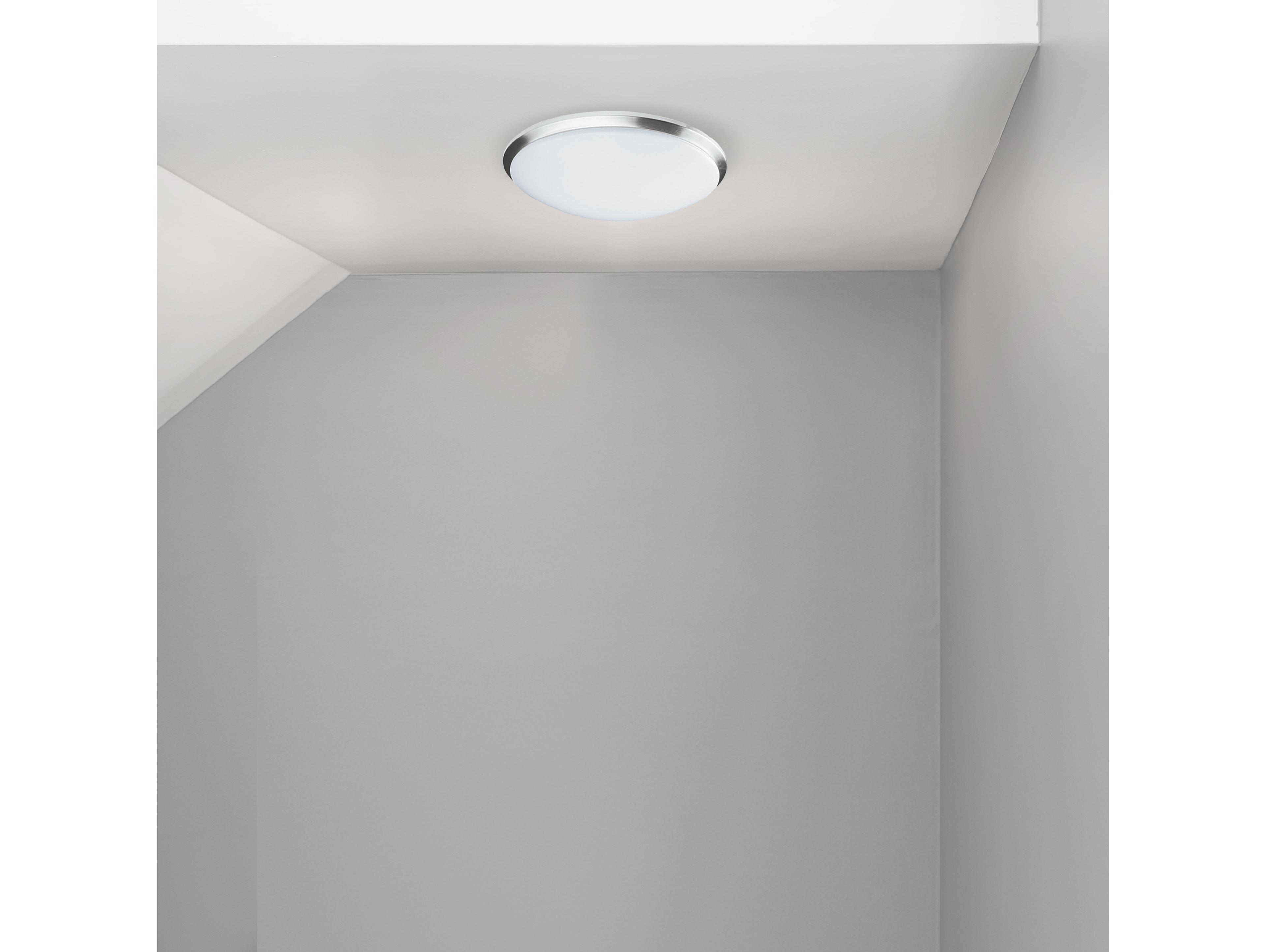 Dainolite Cfled 1-Light Satin Chrome Round Flush Mount
