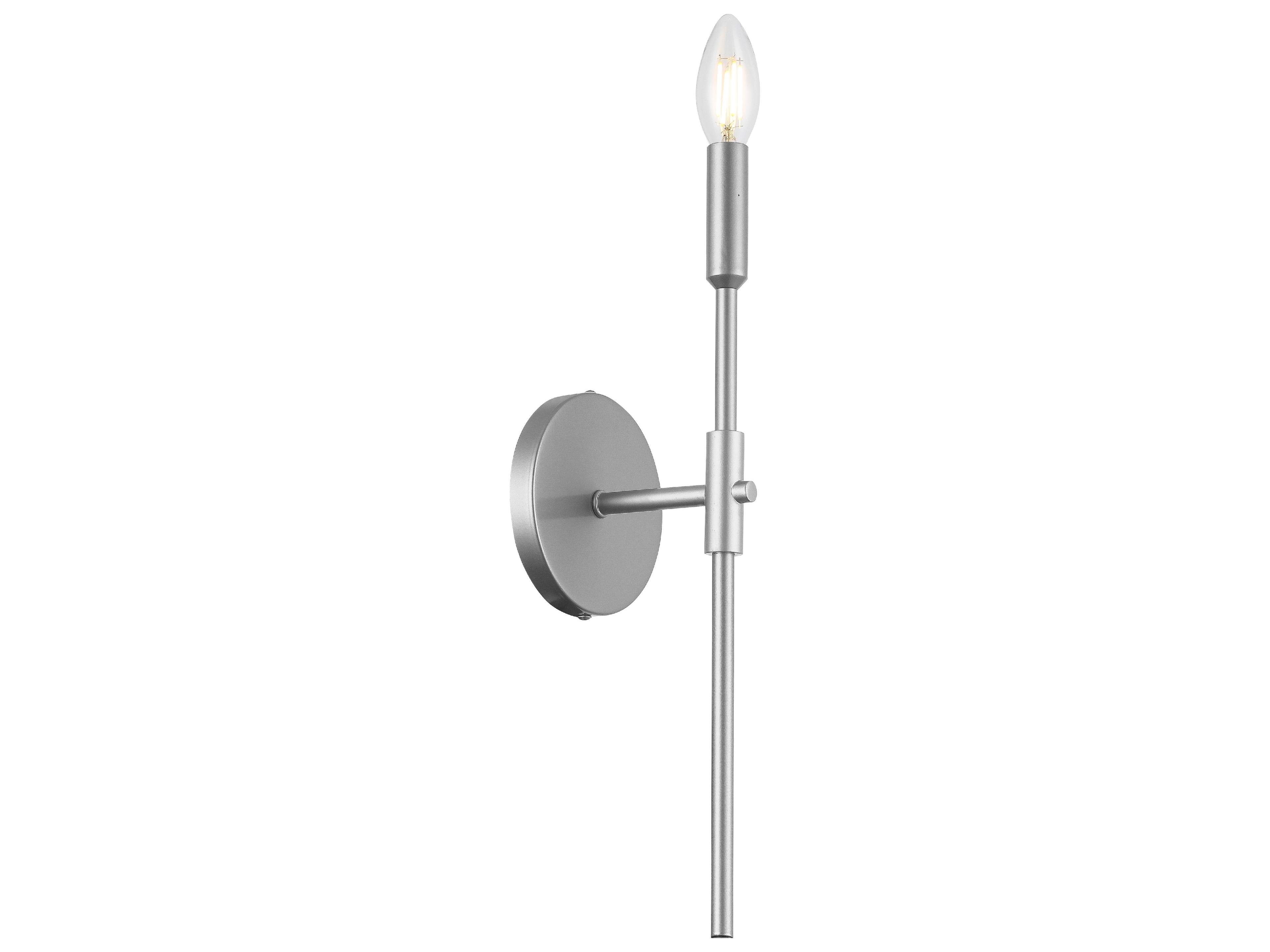 Dainolite Cinthia 1-Light Polished Chrome Wall Sconce