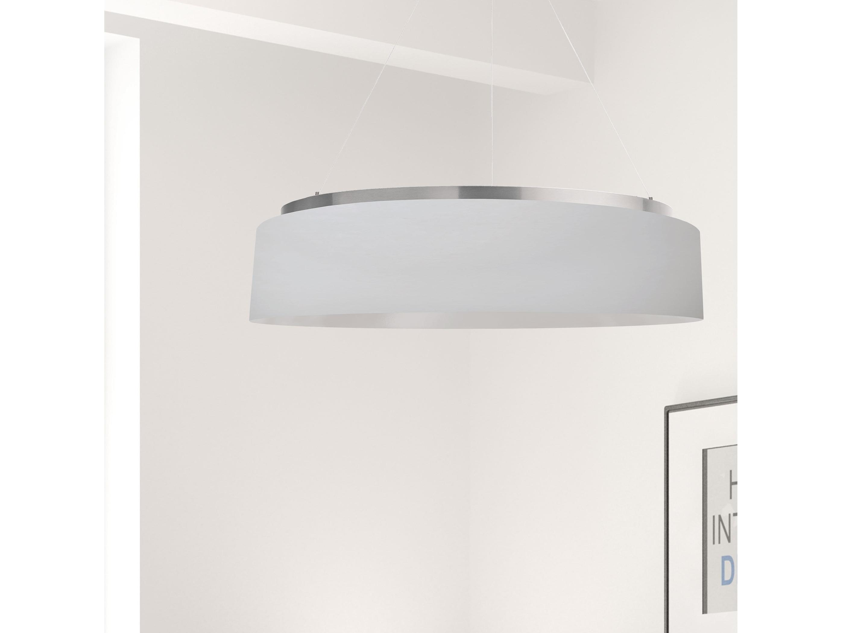 Dainolite Circulo 1-Light Silver Round Pendant