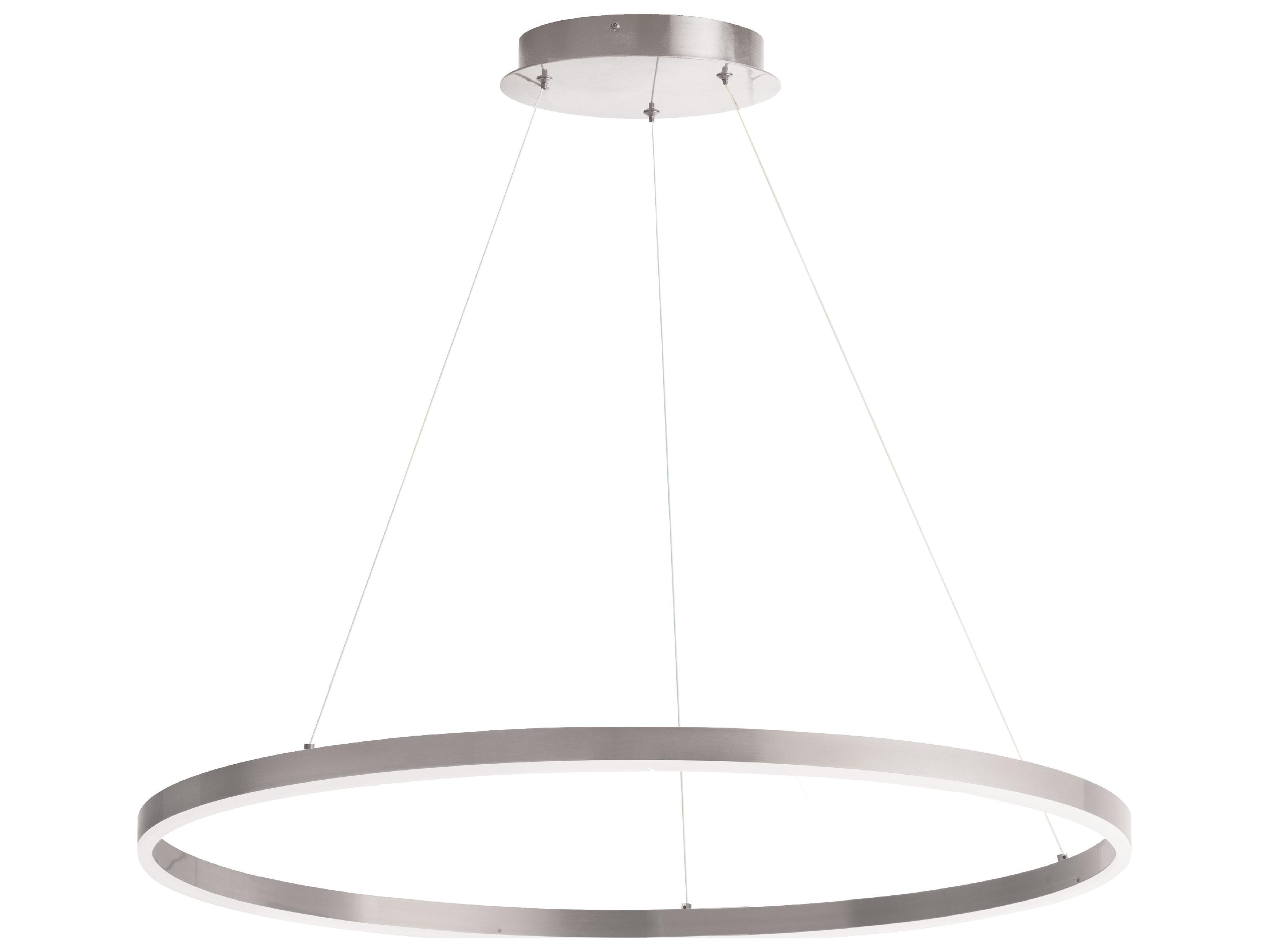 Dainolite Circulo 1-Light Silver Round Pendant