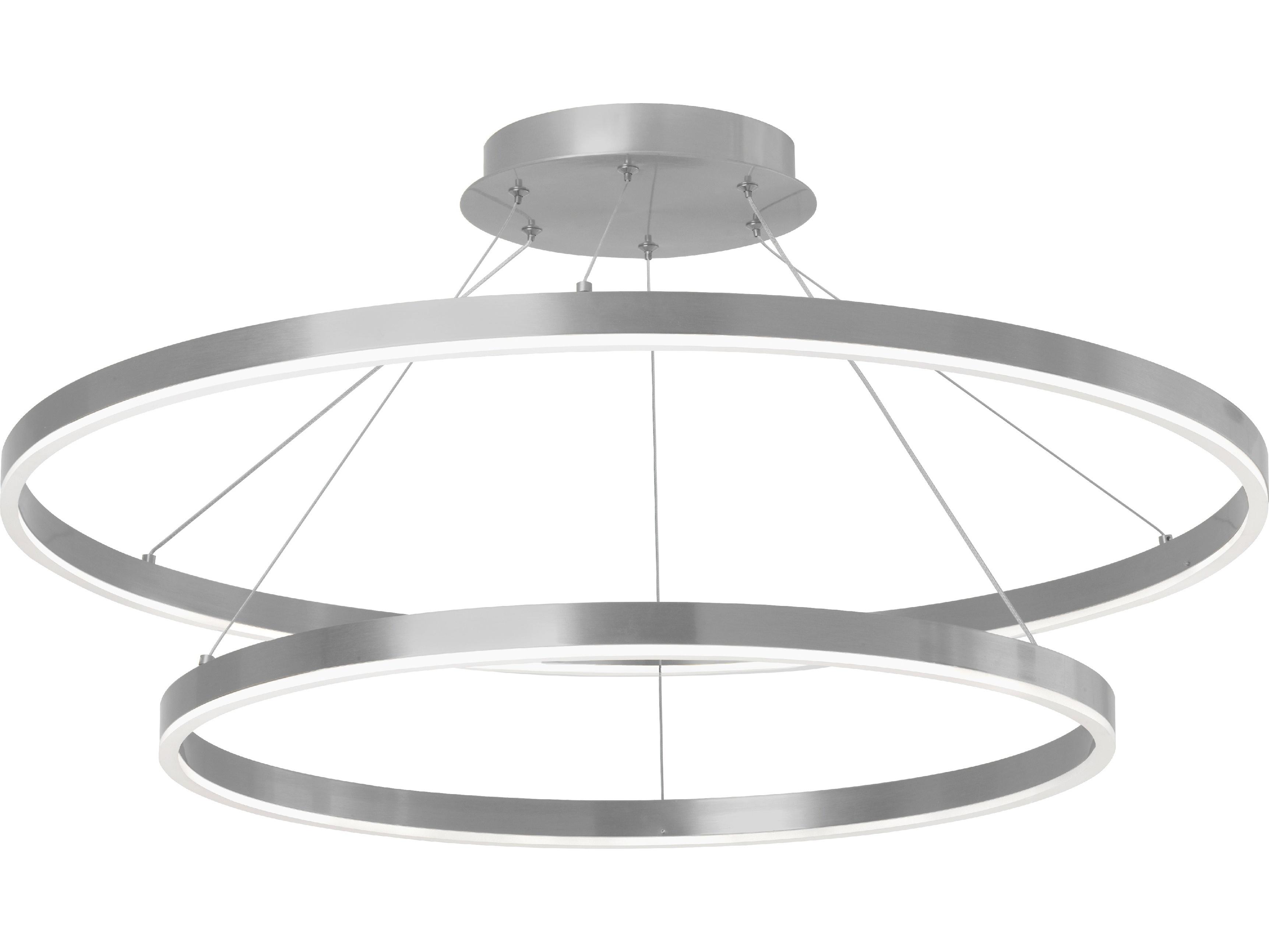 Dainolite Circulo 1-Light Silver Round Pendant