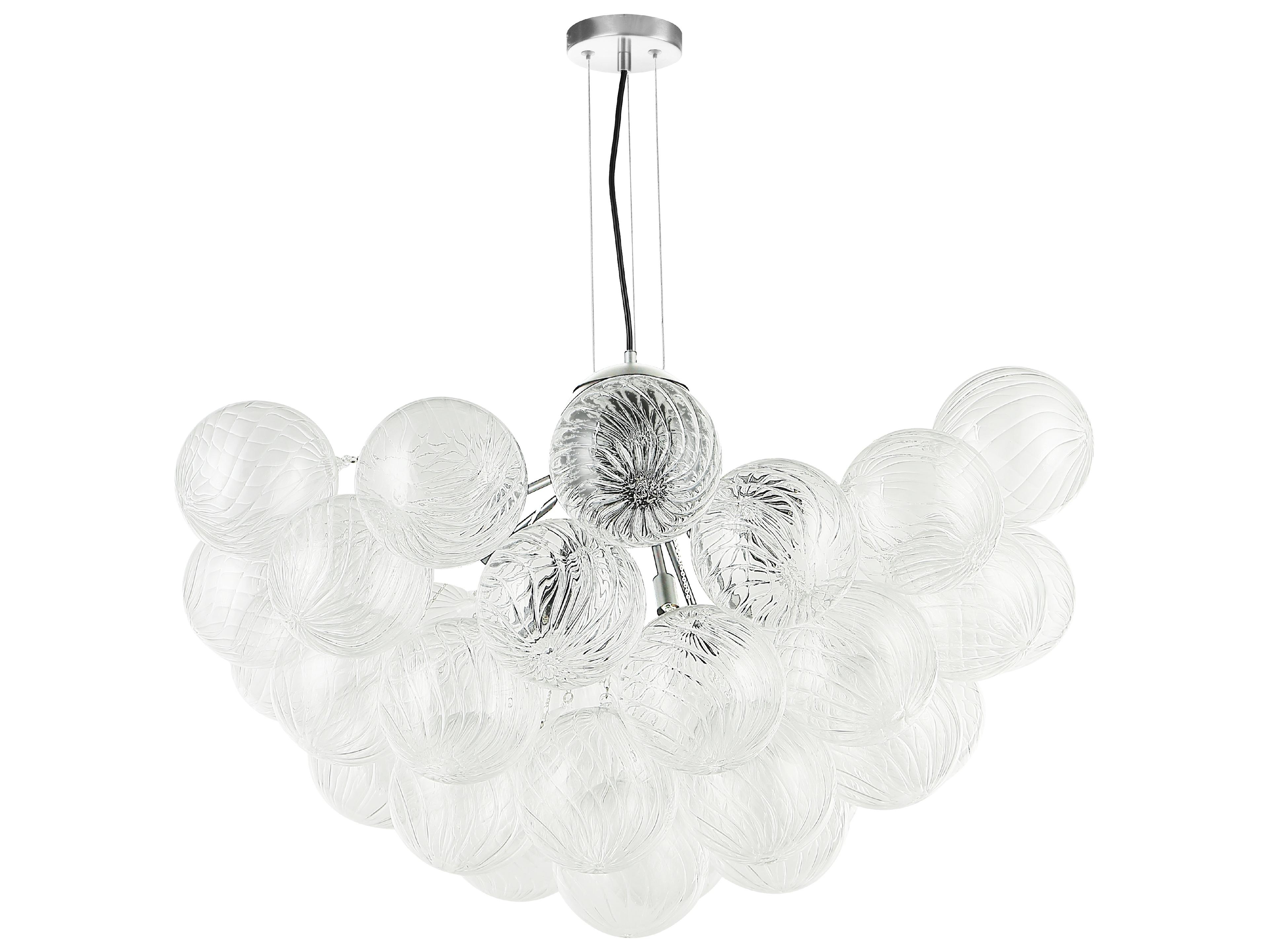Dainolite Charlize 12-Light Polished Chrome Globe Chandelier