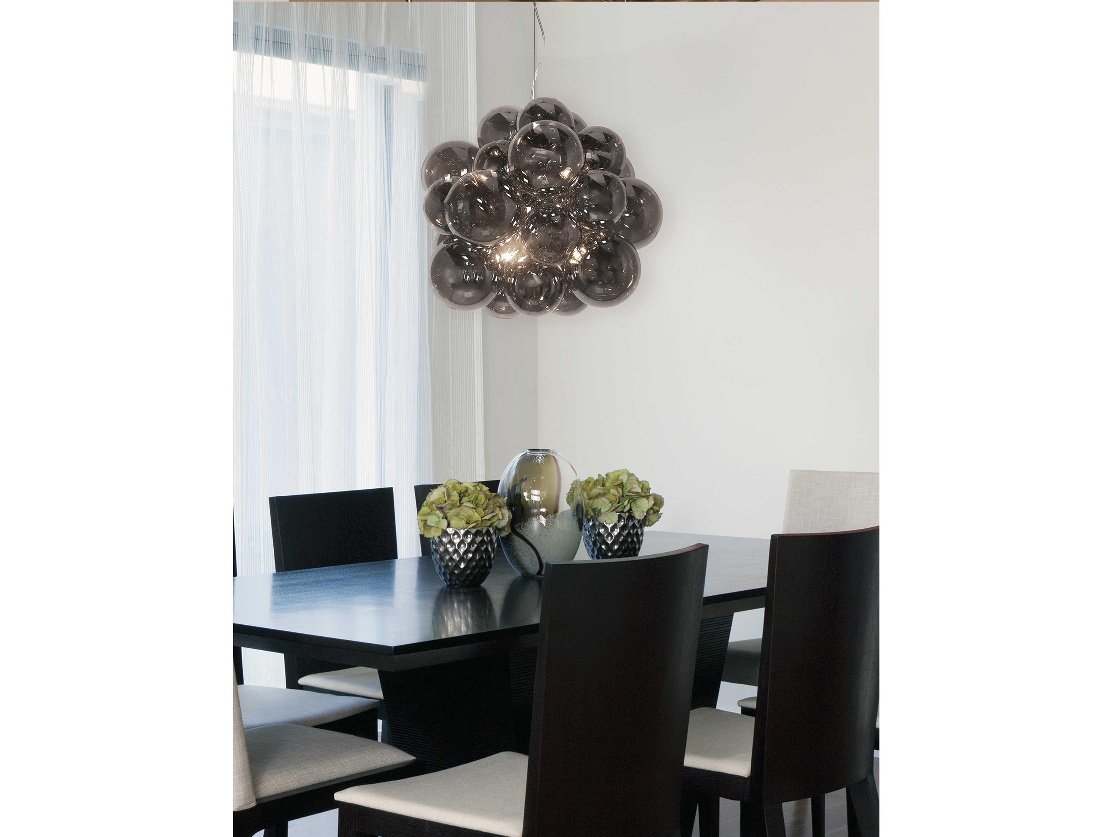 Dainolite Comet 6-Light Polished Chrome Globe Sputnik Chandelier