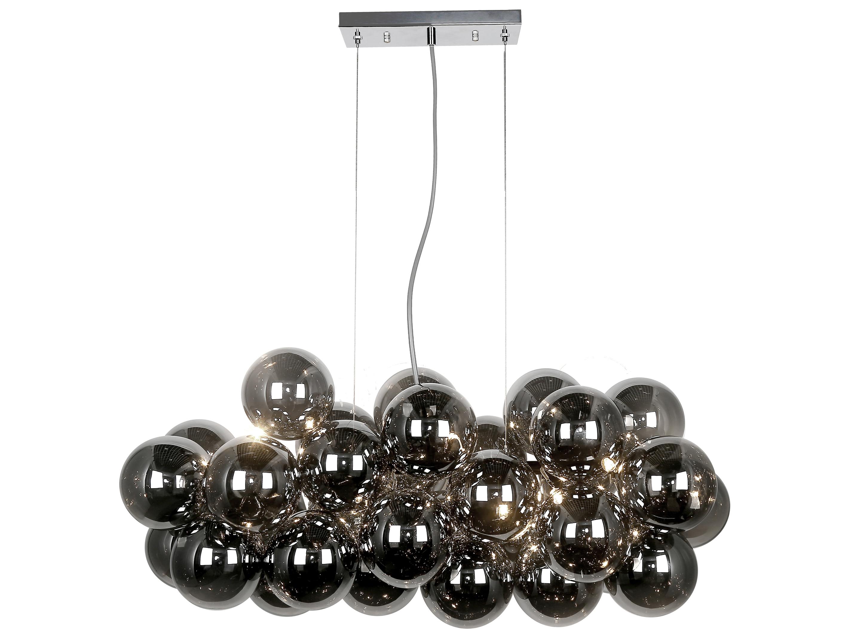 Dainolite Comet 10-Light Polished Chrome Globe Pendant