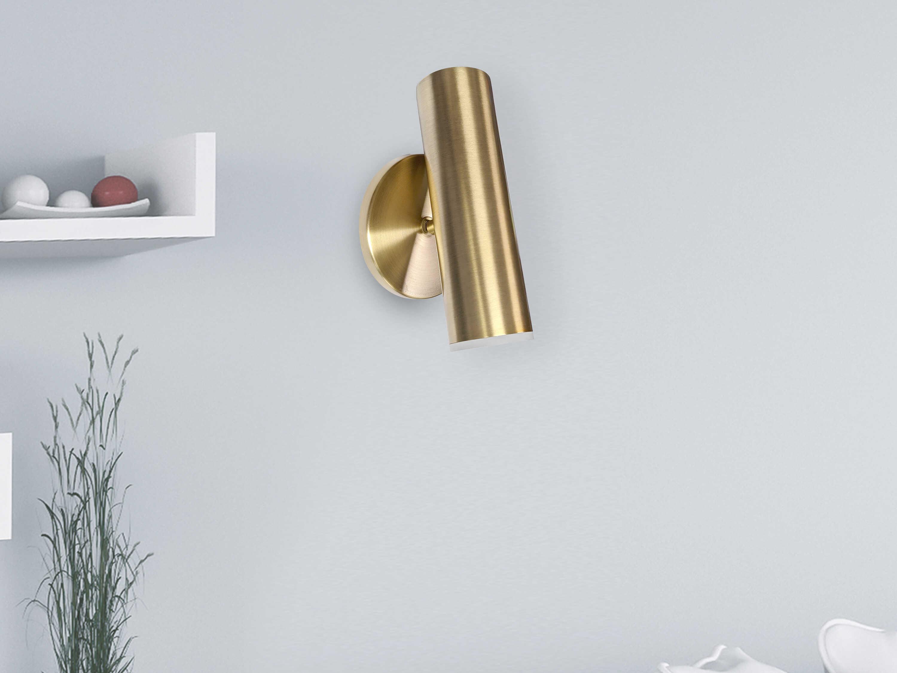 Dainolite Constance 1-Light Aged Brass Wall Sconce