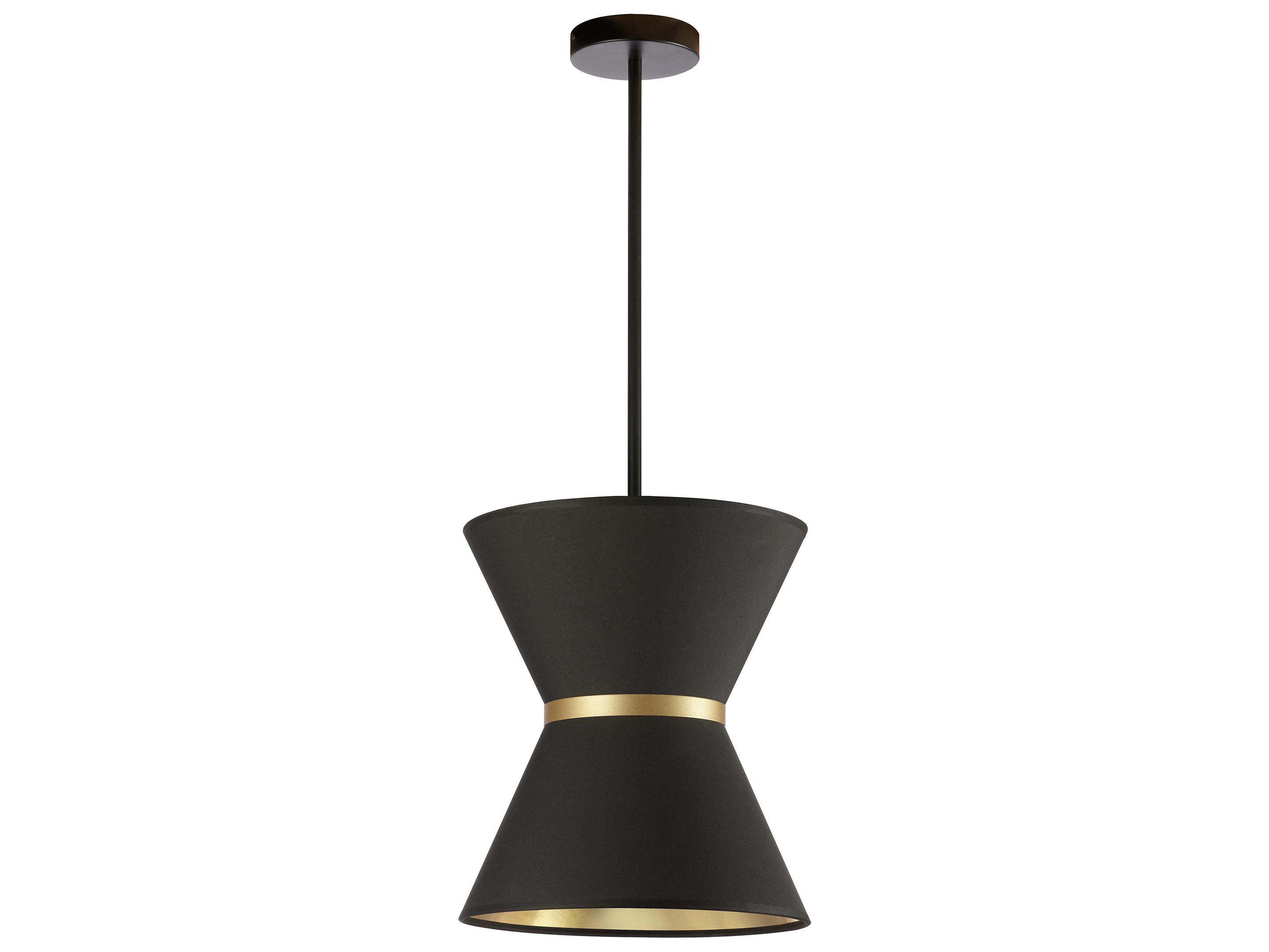 Dainolite Caterine 1-Light Matte Black Gold Mini Pendant
