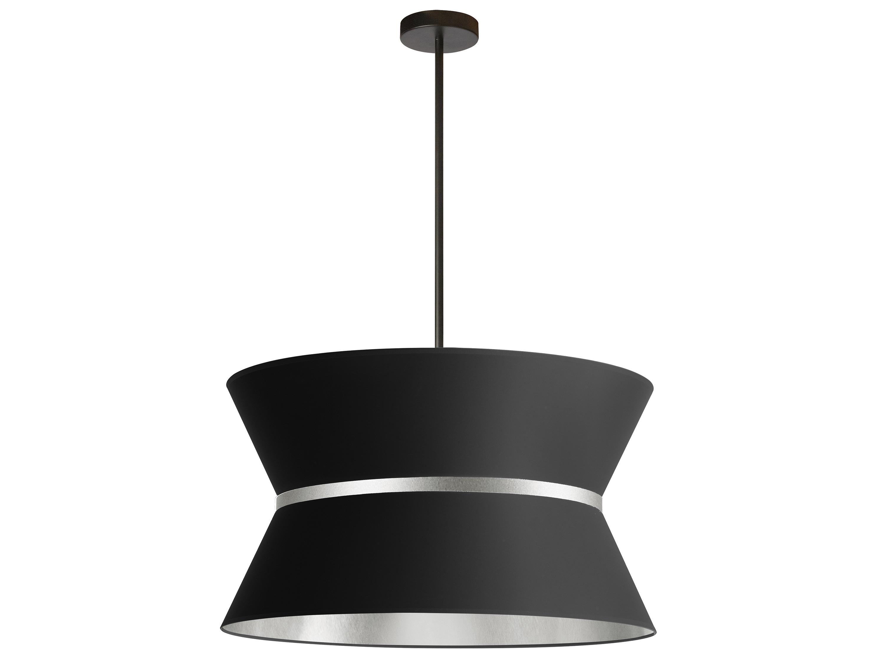 Dainolite Caterine 4-Light Matte Black Silver Pendant
