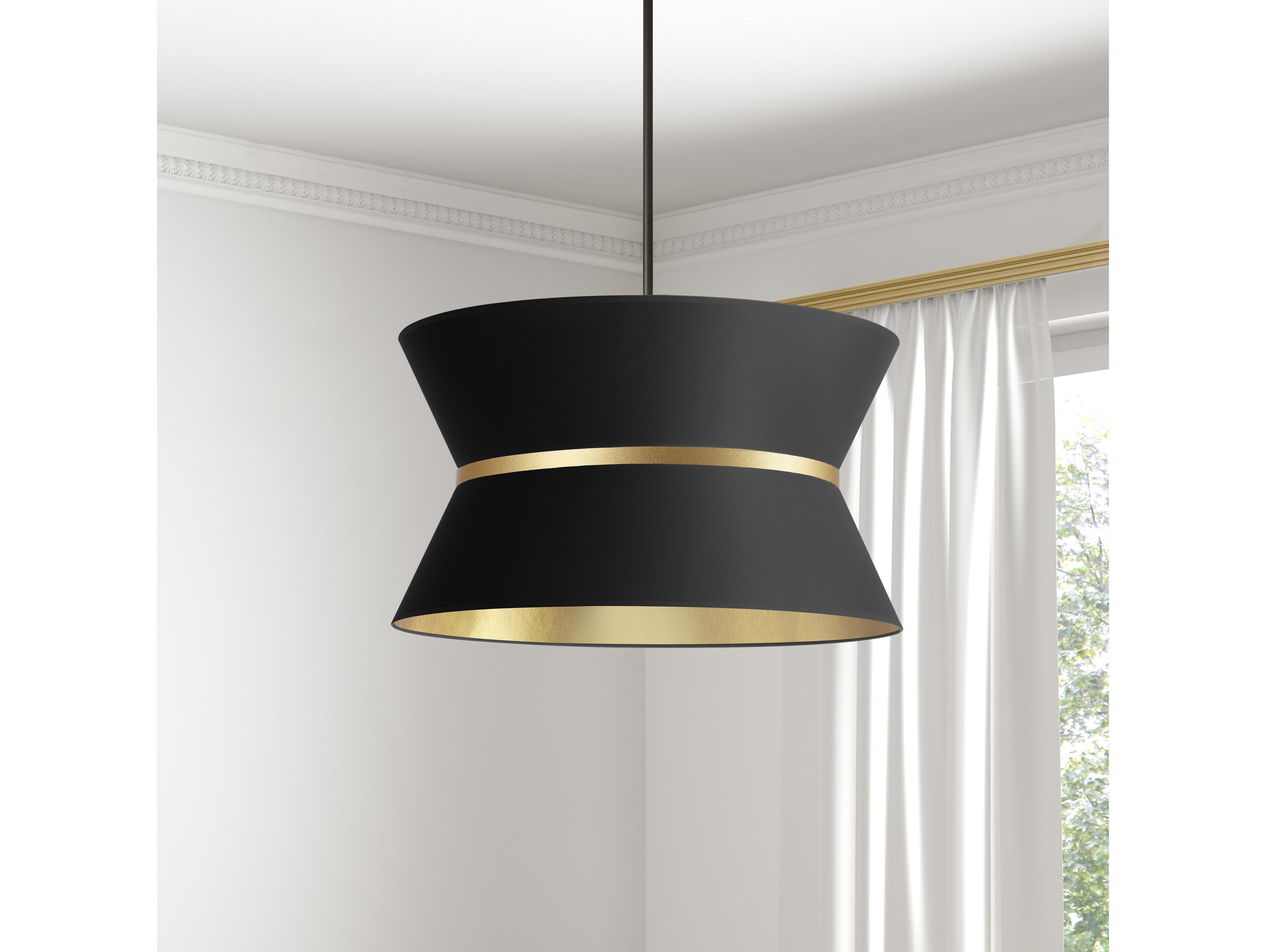 Dainolite Caterine 4-Light Matte Black Gold Pendant
