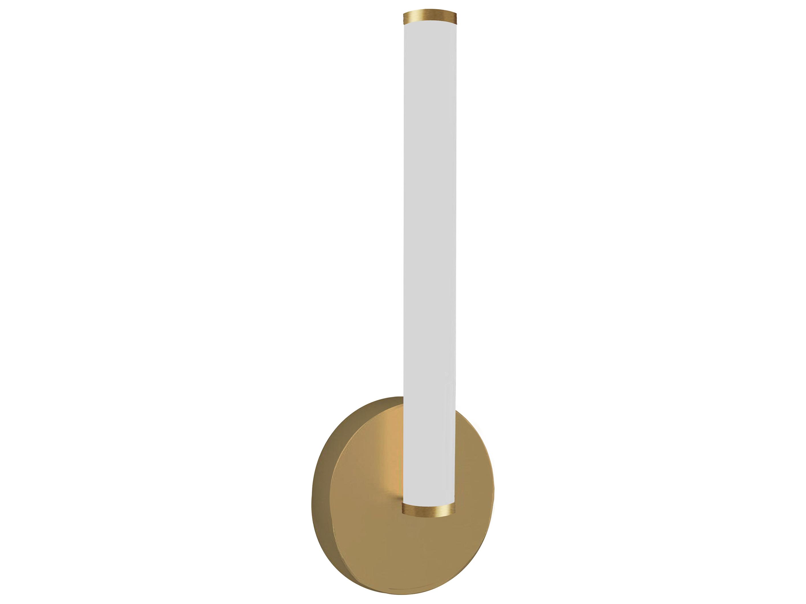 Dainolite Corvette 1-Light Aged Brass Wall Sconce