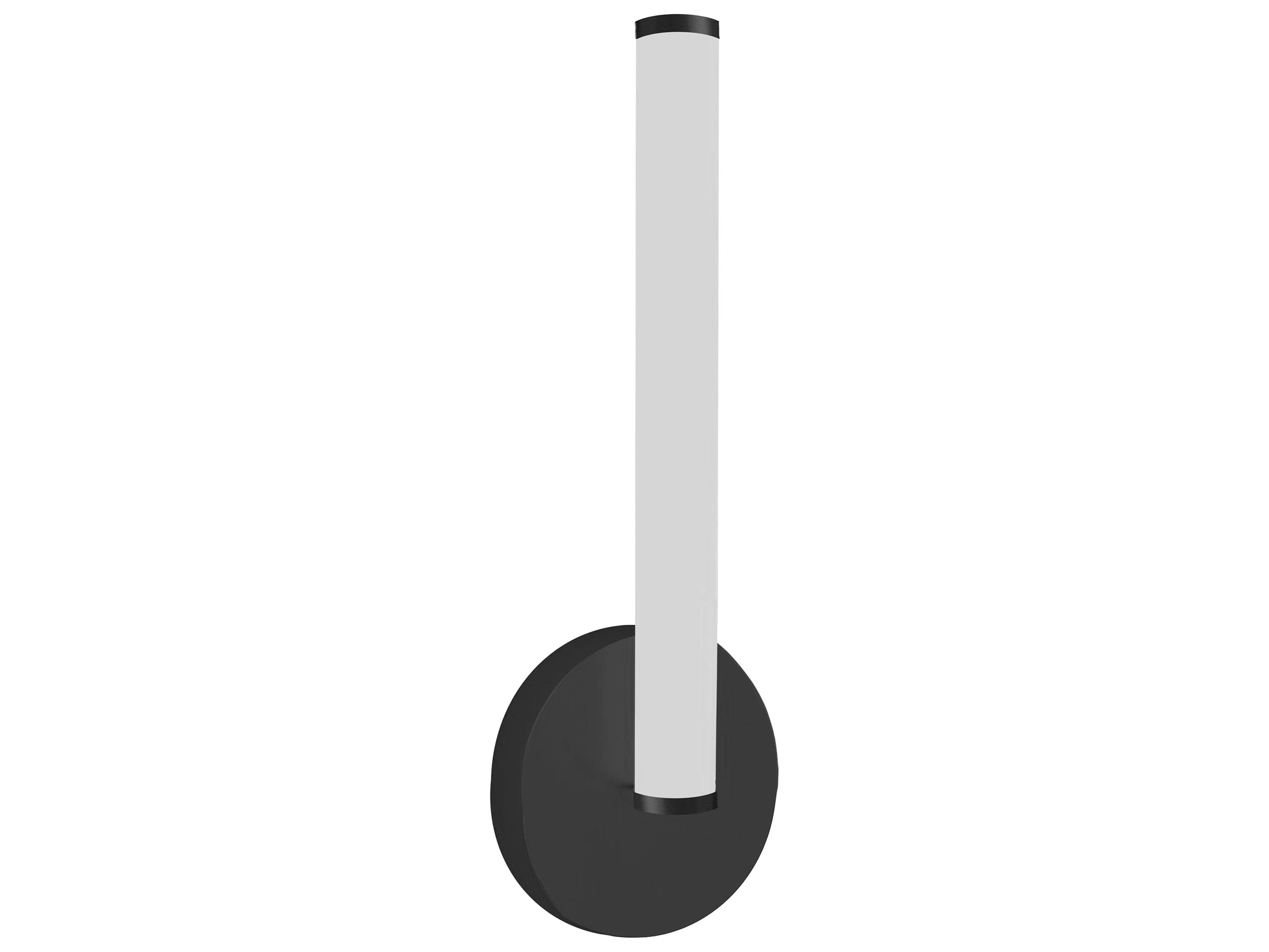 Dainolite Corvette 1-Light Matte Black Wall Sconce