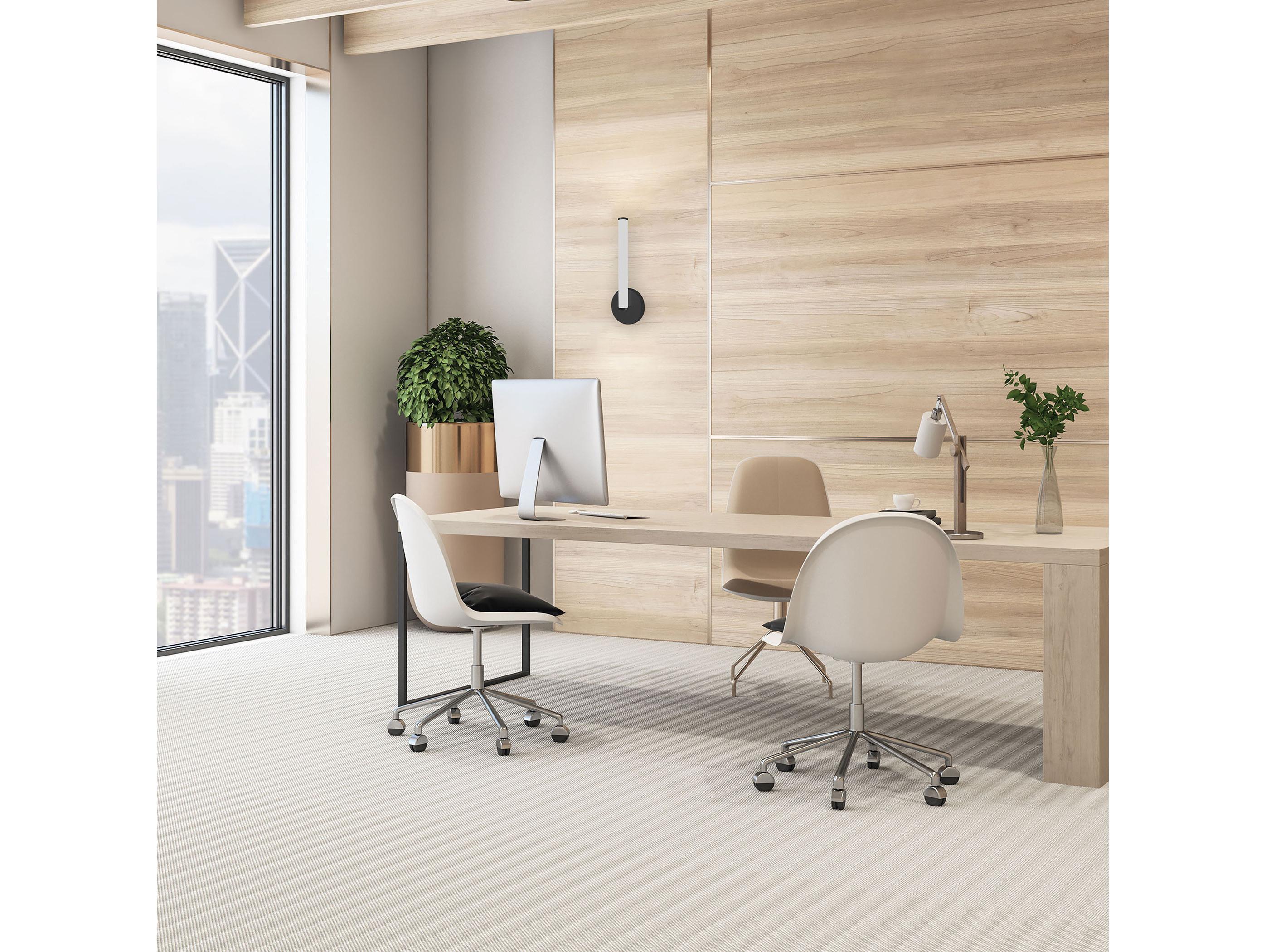 Dainolite Corvette 1-Light Matte Black Wall Sconce