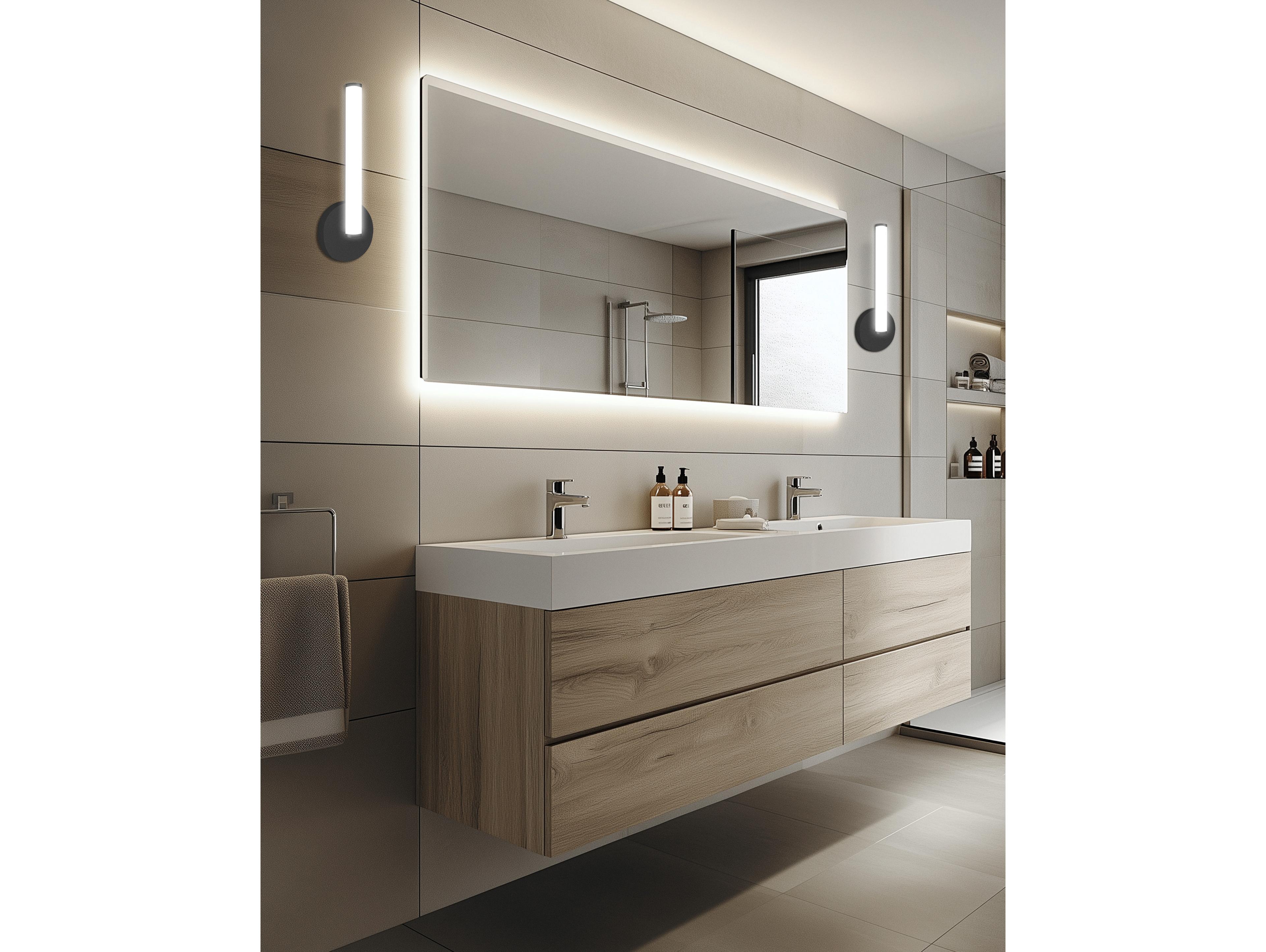 Dainolite Corvette 1-Light Matte Black Wall Sconce