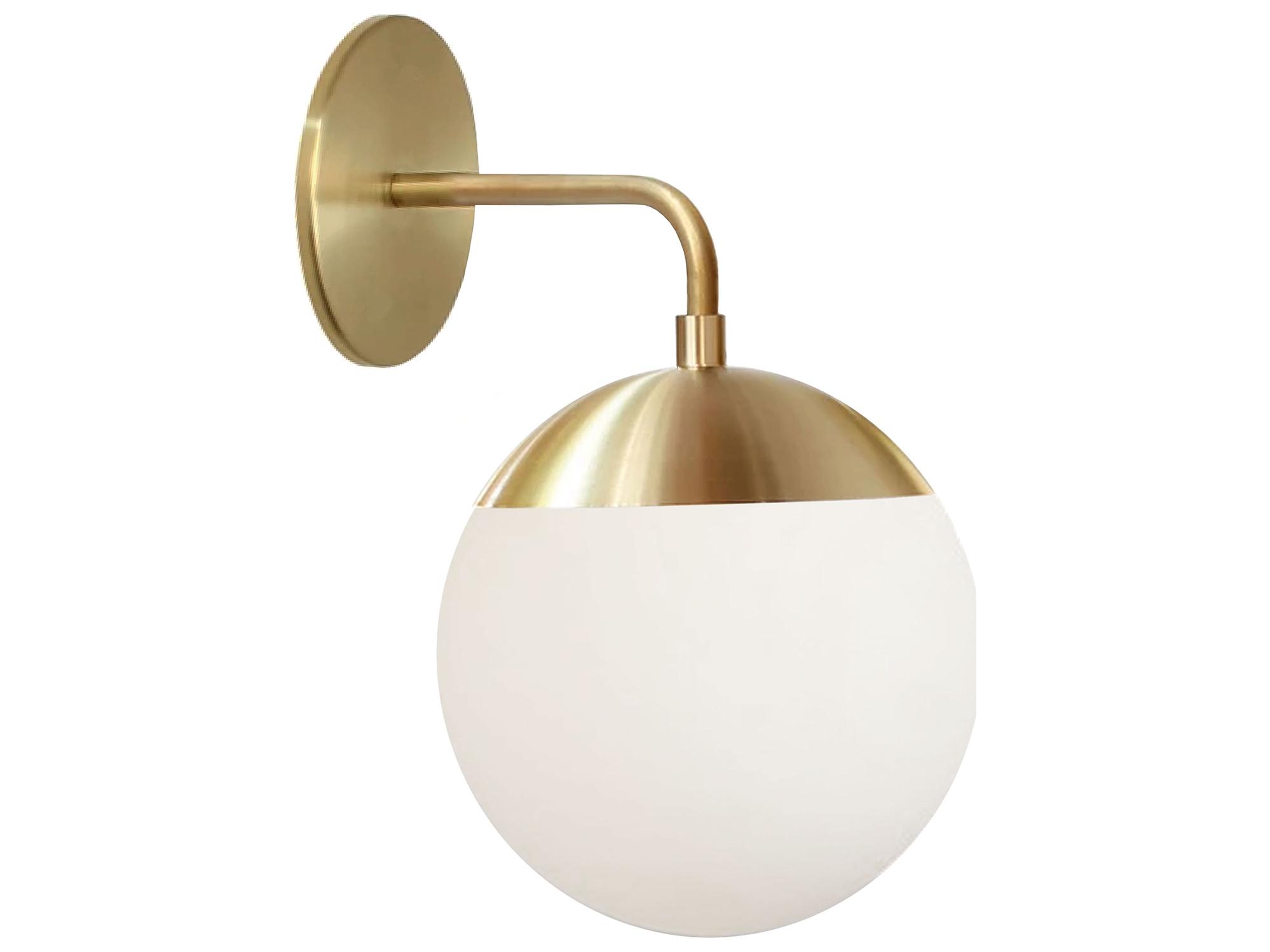 Dainolite Dayana 1-Light Aged Brass Wall Sconce
