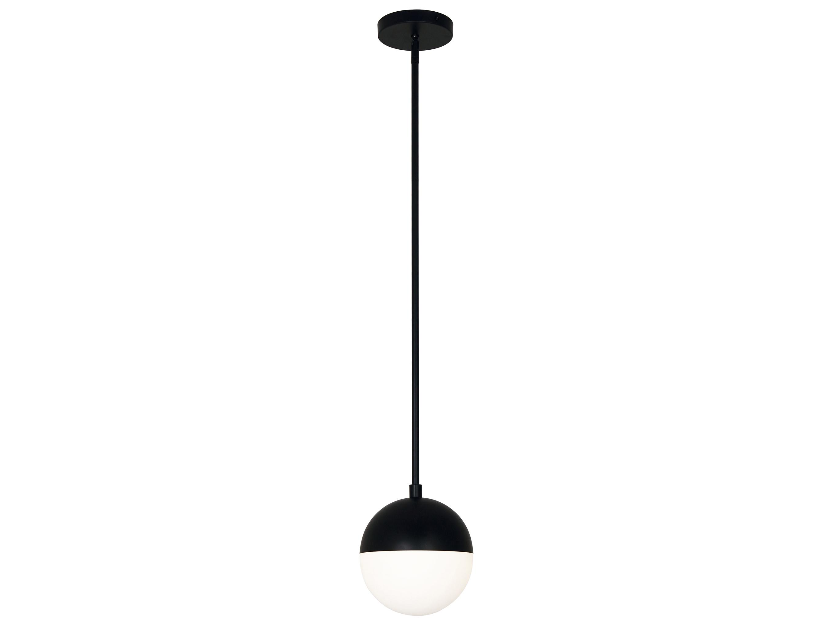 Dainolite Dayana 1-Light Matte Black Globe Mini Pendant