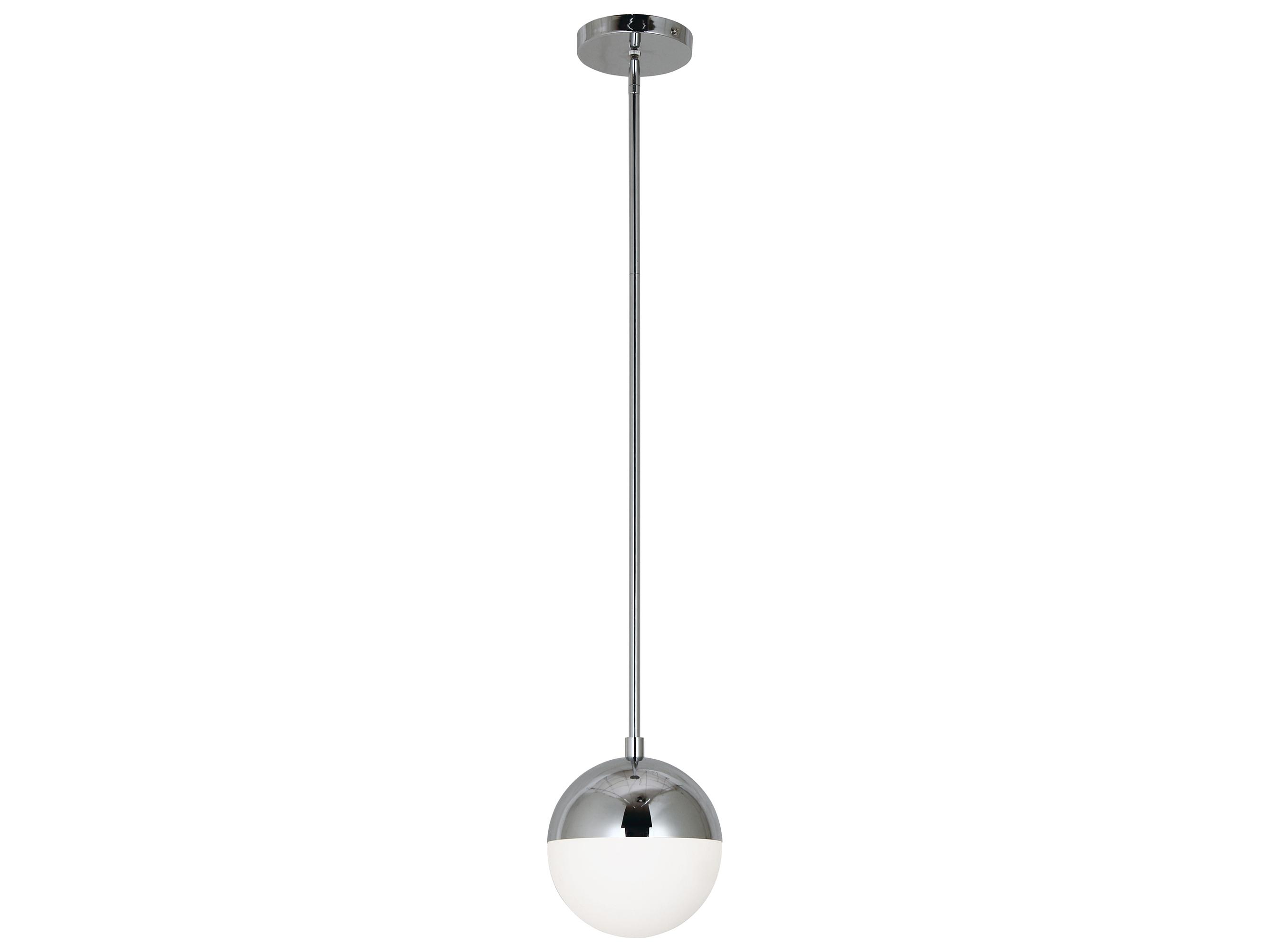 Dainolite Dayana 1-Light Polished Chrome Globe Mini Pendant
