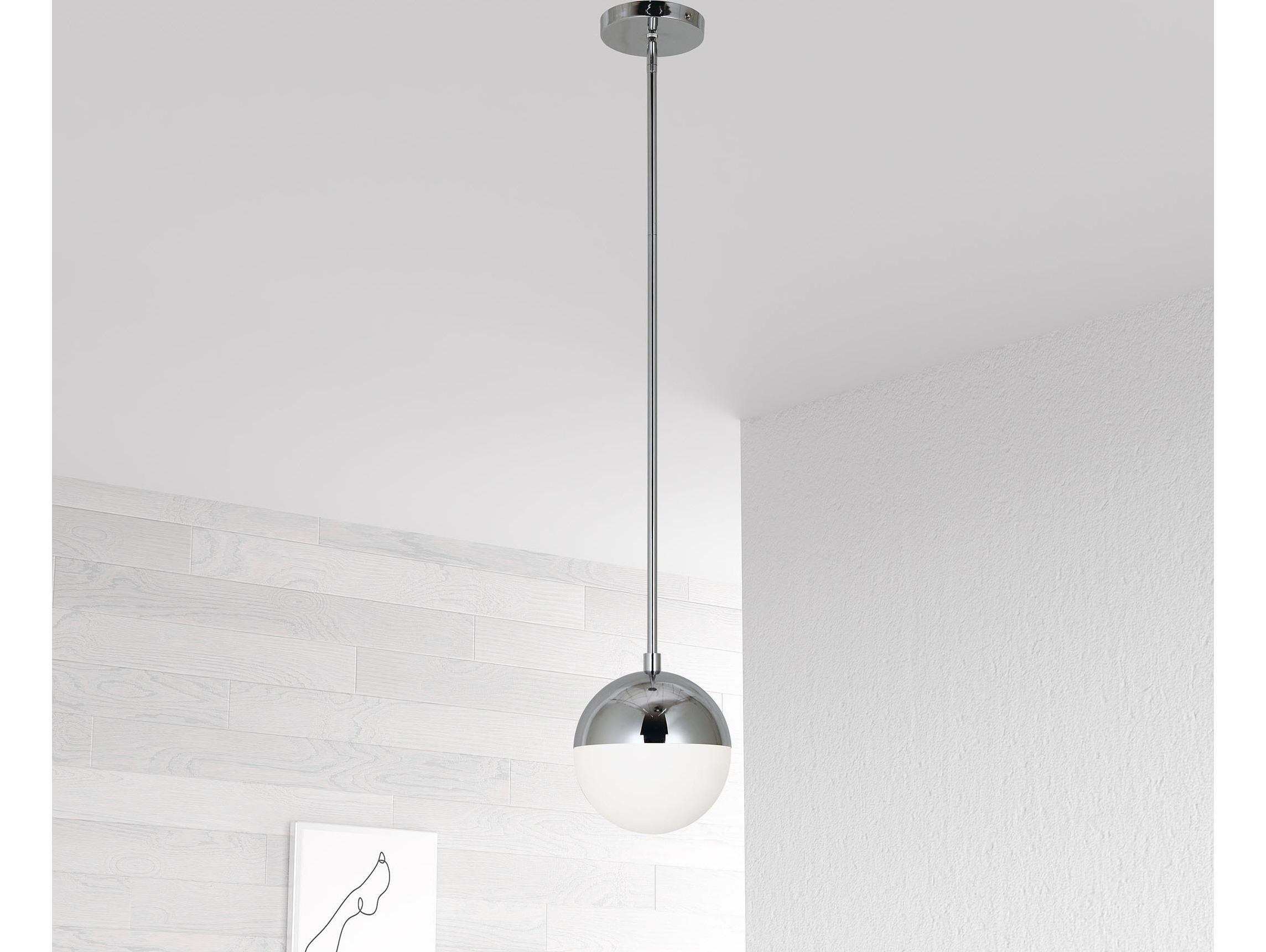 Dainolite Dayana 1-Light Polished Chrome Globe Mini Pendant