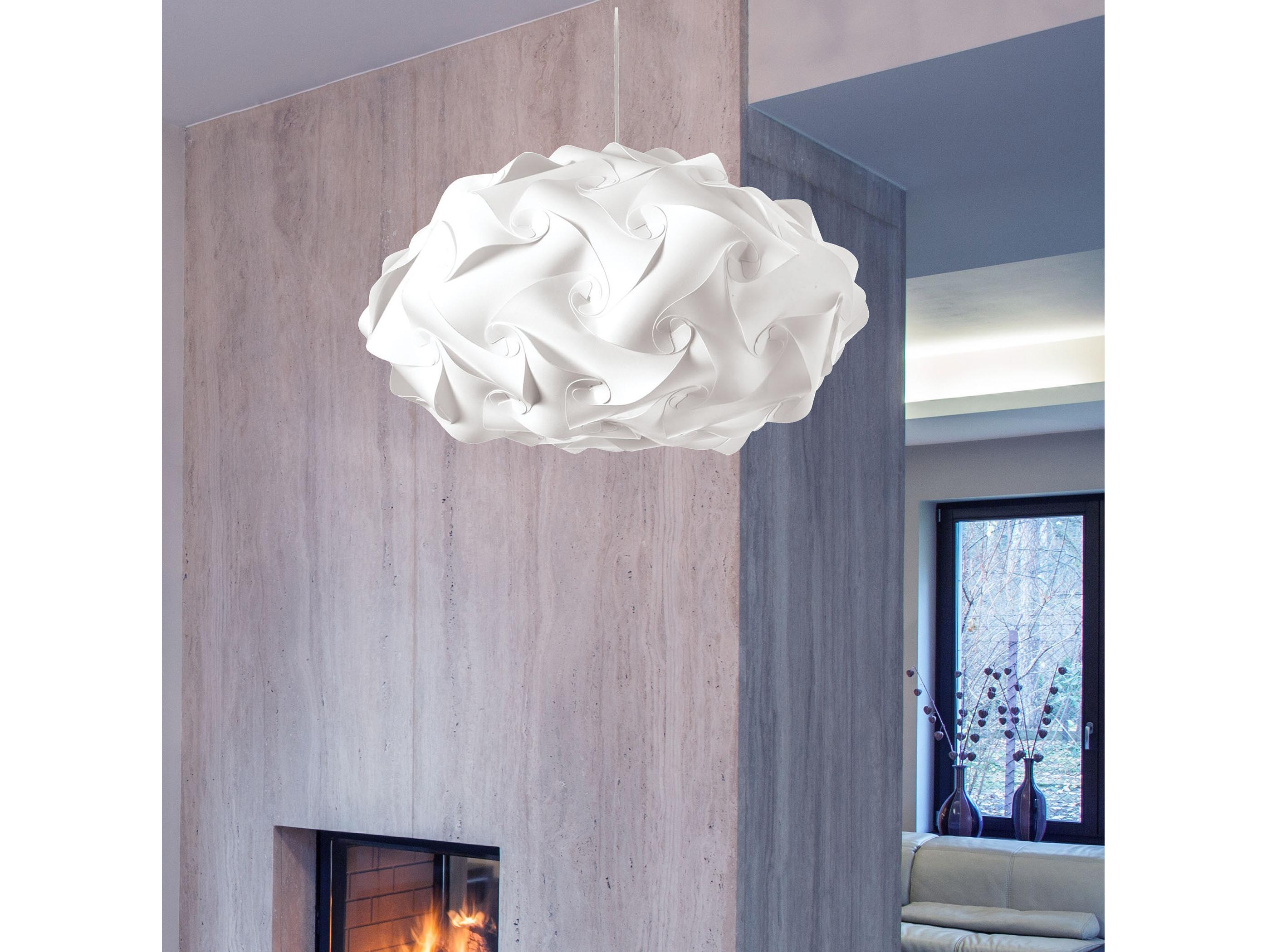 Dainolite Globus 3-Light Polished Chrome White Pendant