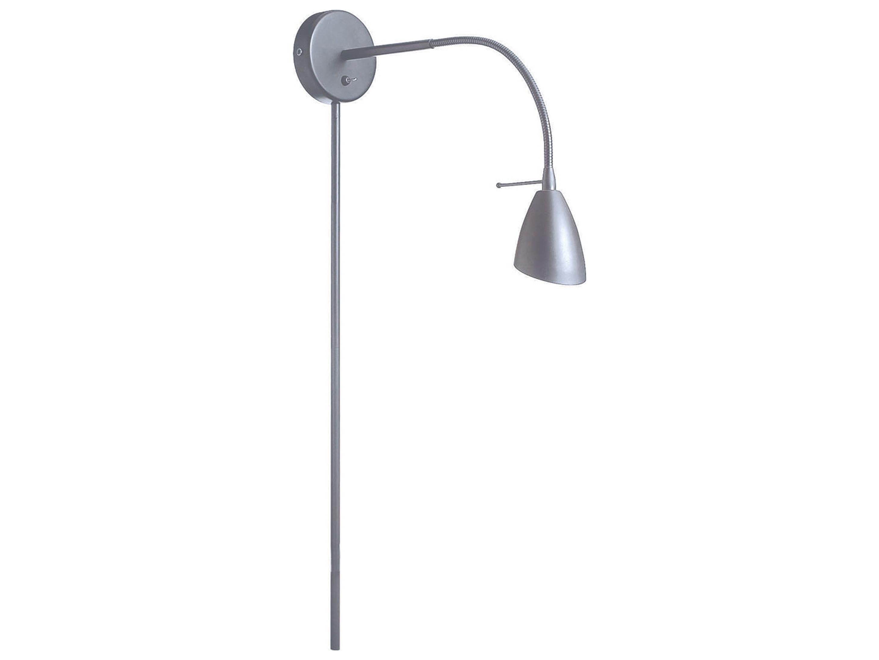 Dainolite Windford 1-Light Satin Chrome Swing Wall Sconce