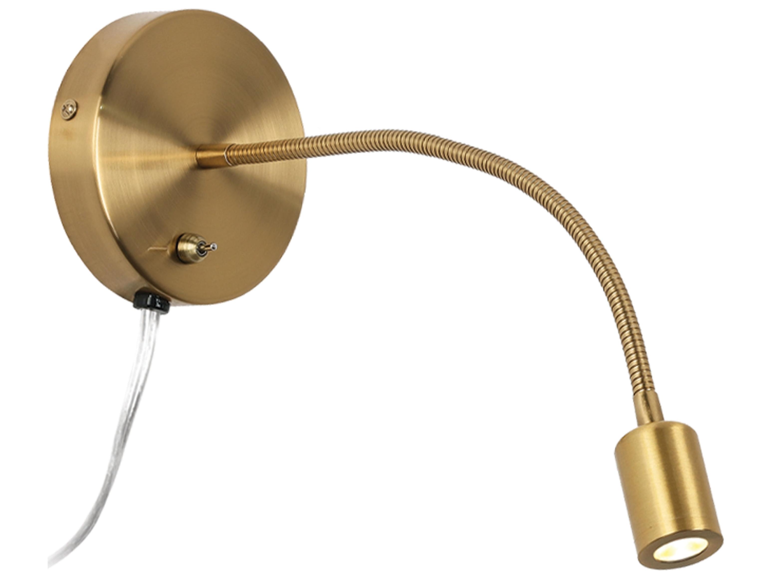 Dainolite Wynne 1-Light Aged Brass Wall Sconce