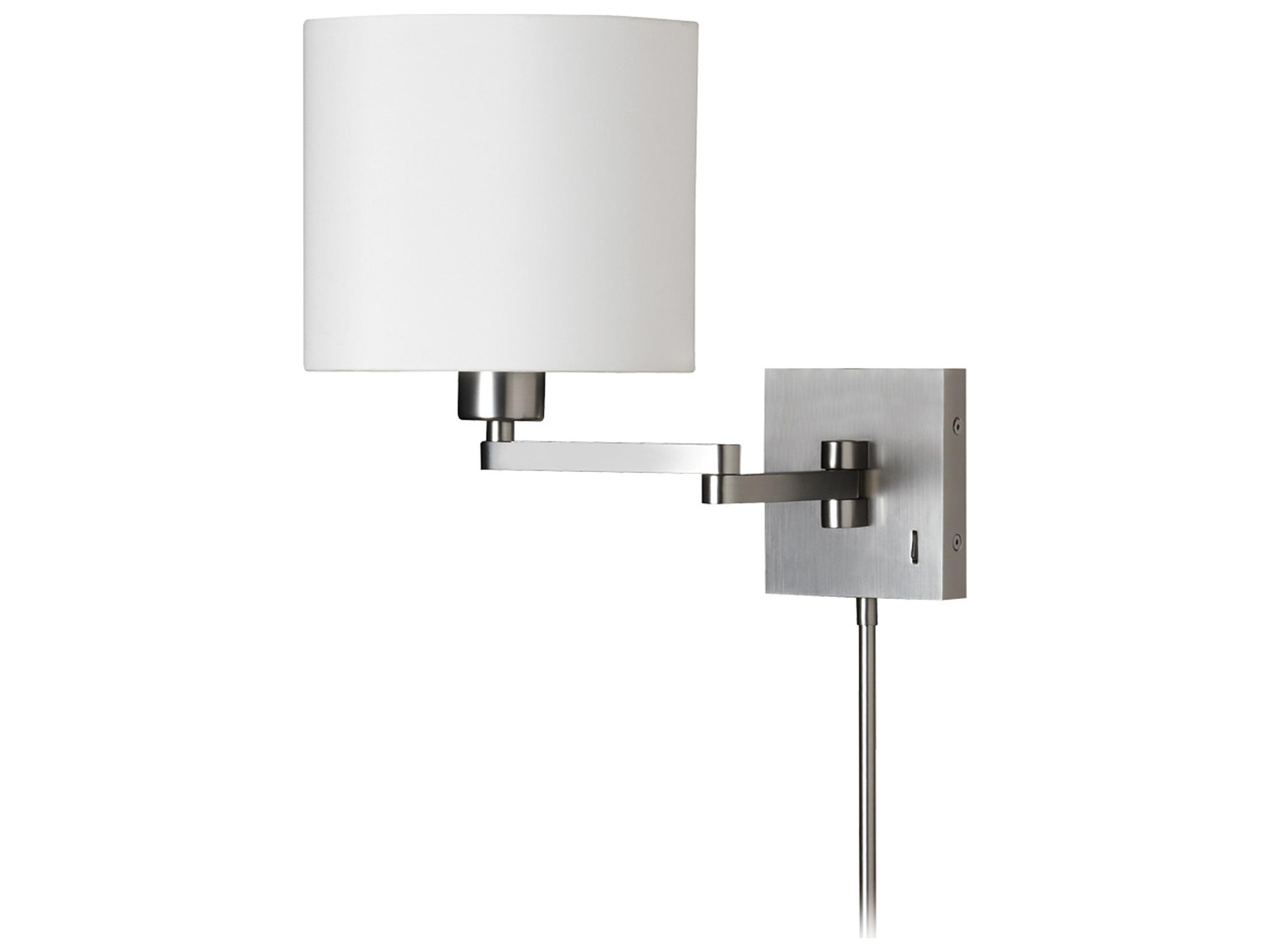 Dainolite 1-Light Satin Chrome Swing Wall Sconce