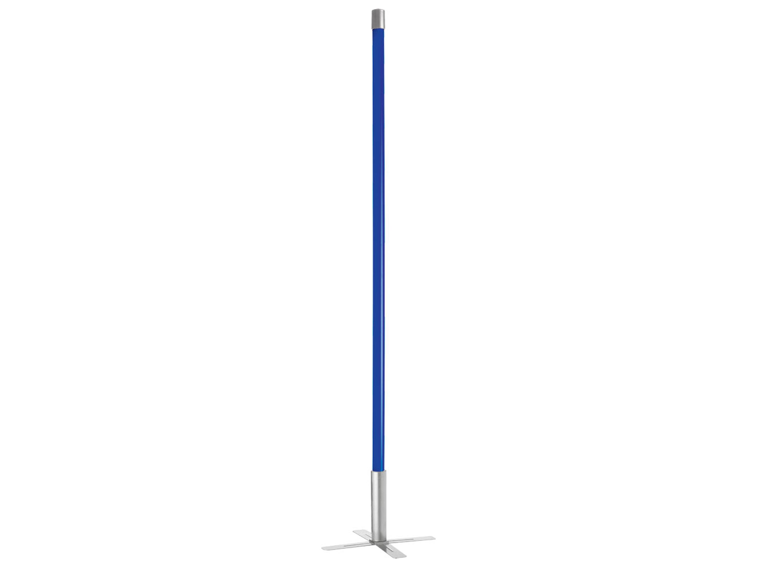 Dainolite Diagnostic Blue Silver Floor Lamp