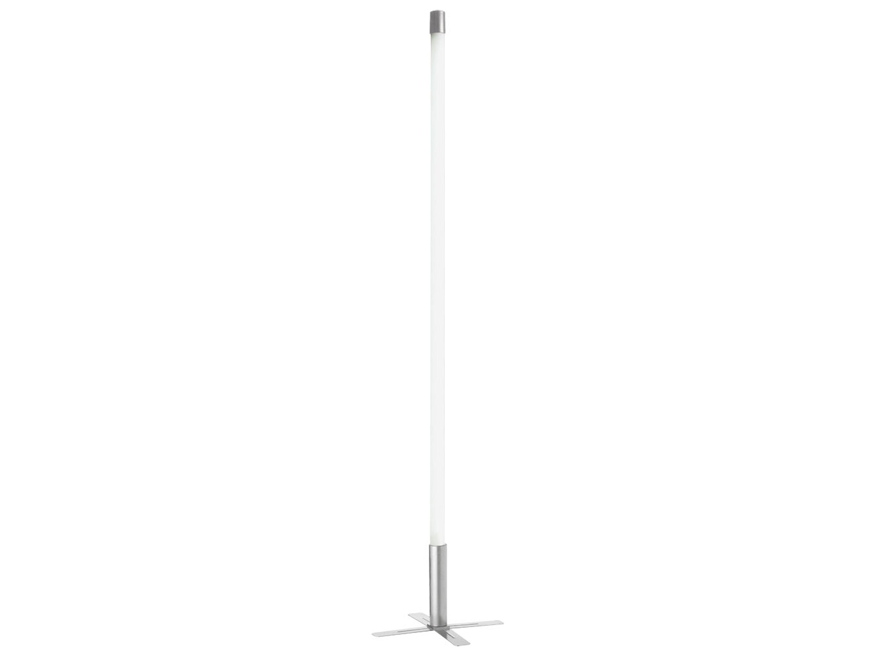 Dainolite Diagnostic White Silver Floor Lamp