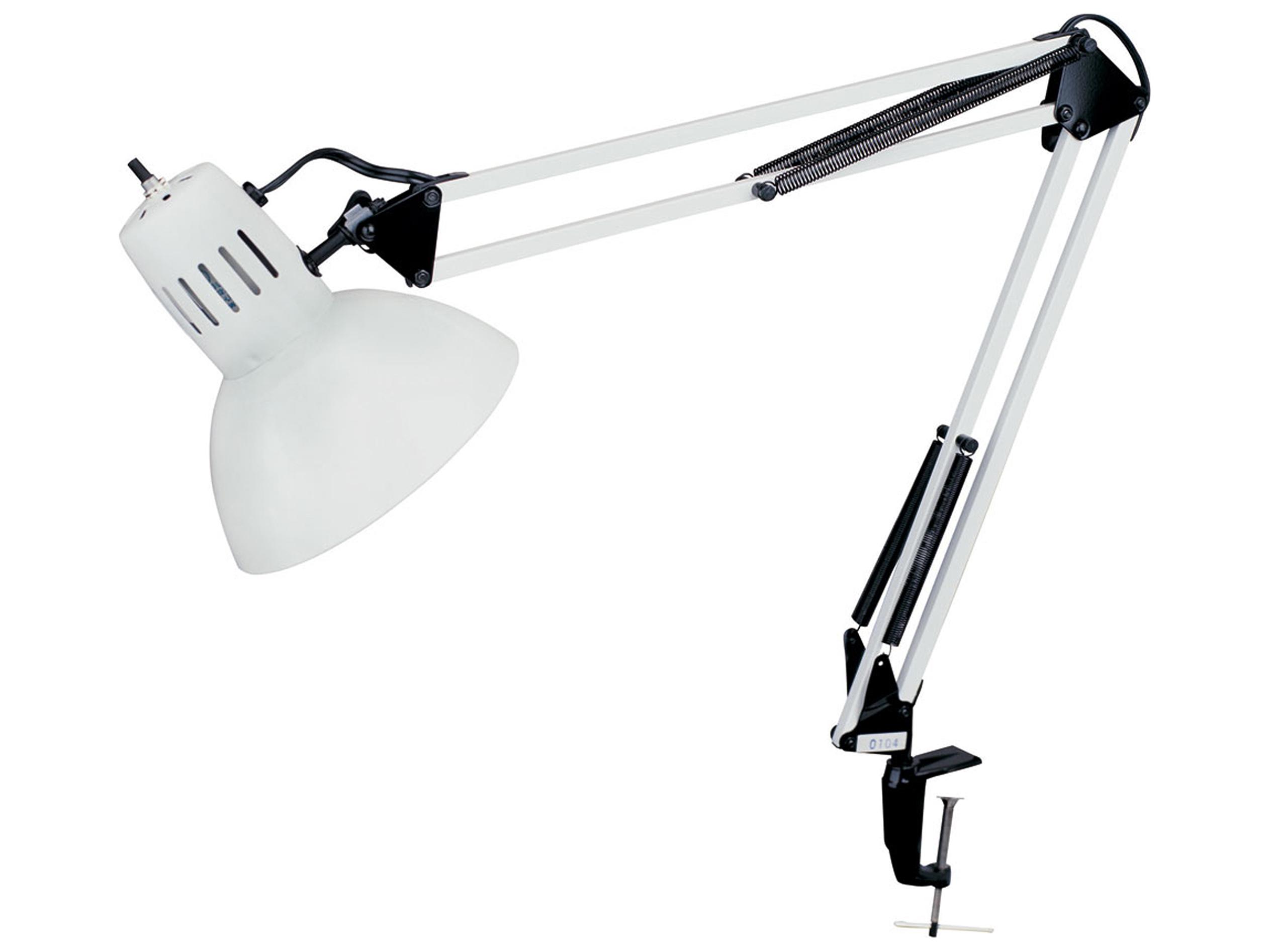 Dainolite Working Gloss White Black Desk Lamp