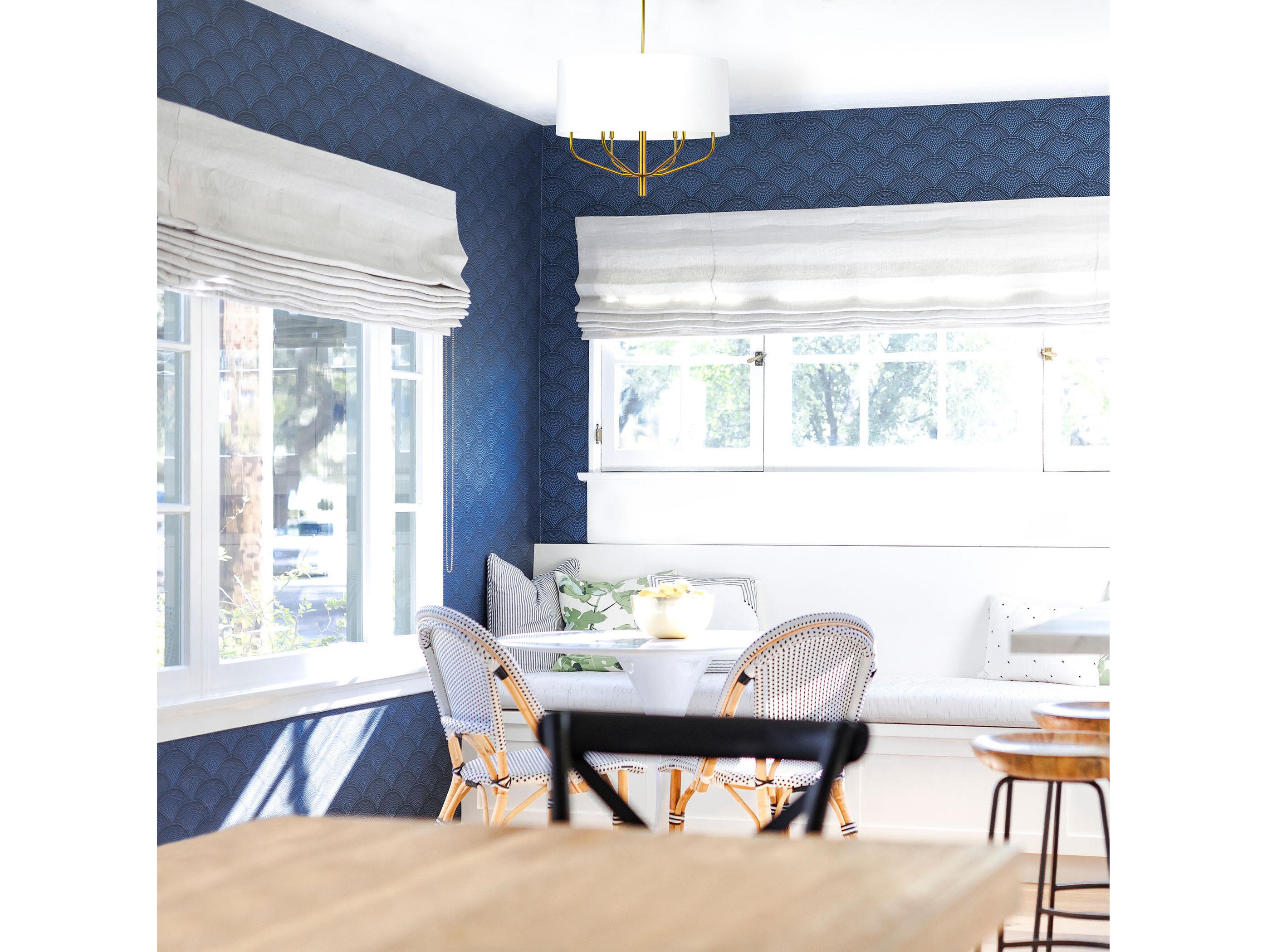 Dainolite Eleanor 6-Light Aged Brass Candelabra Chandelier