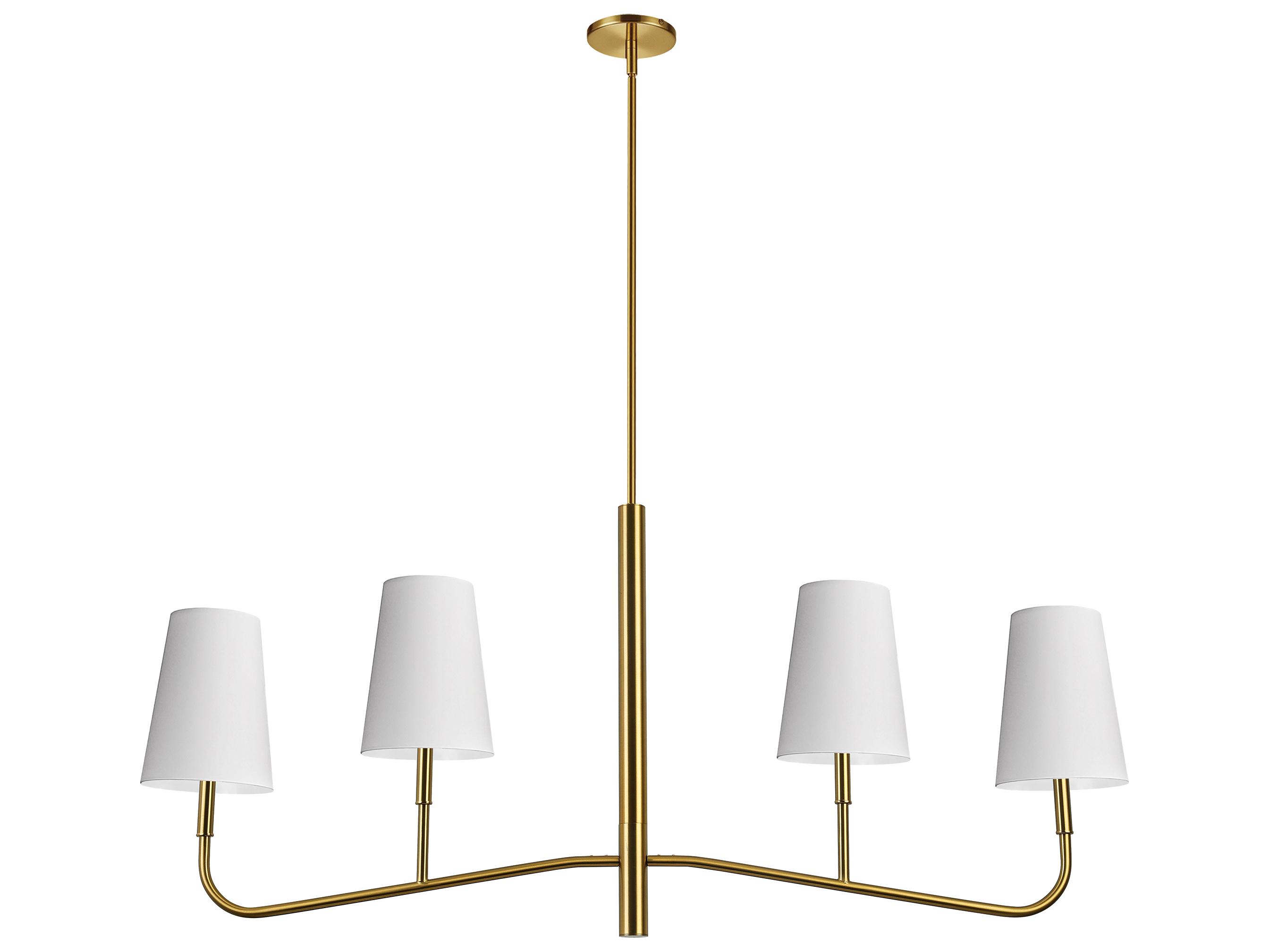 Dainolite Eleanor 4-Light Aged Brass Island Pendant