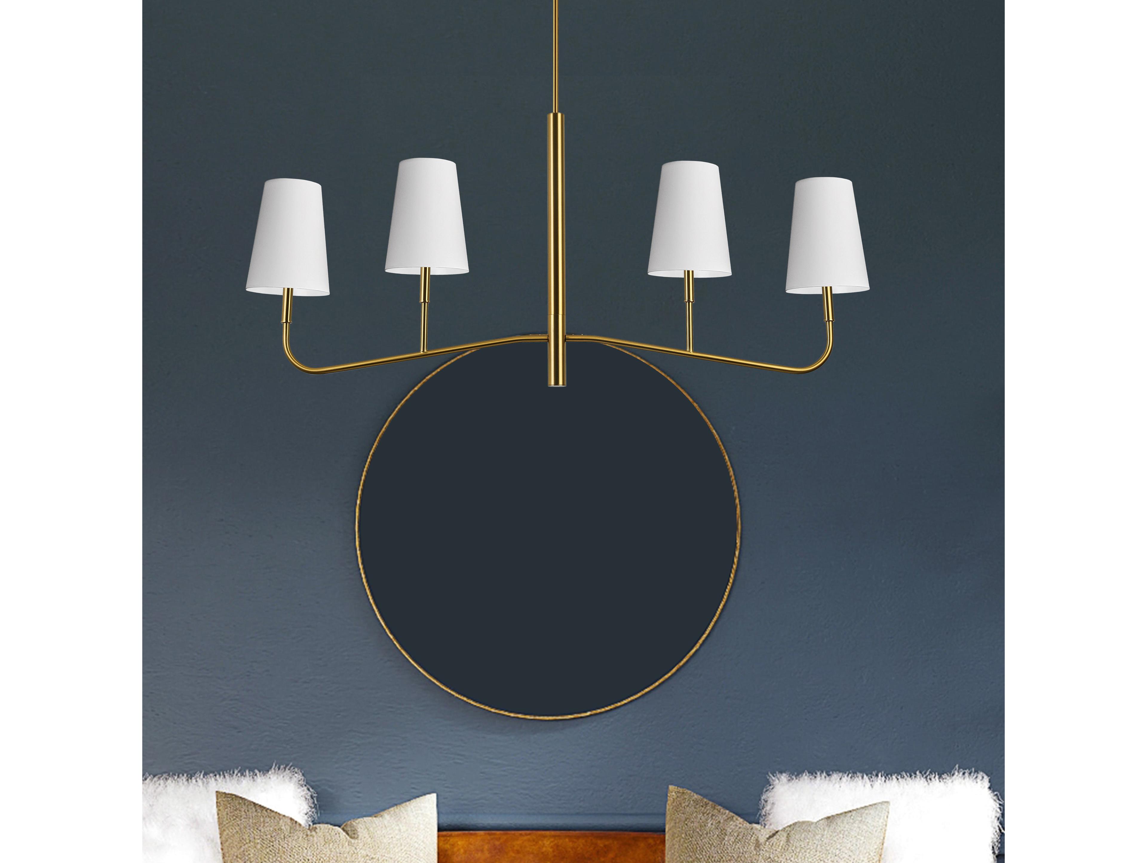 Dainolite Eleanor 4-Light Aged Brass Island Pendant