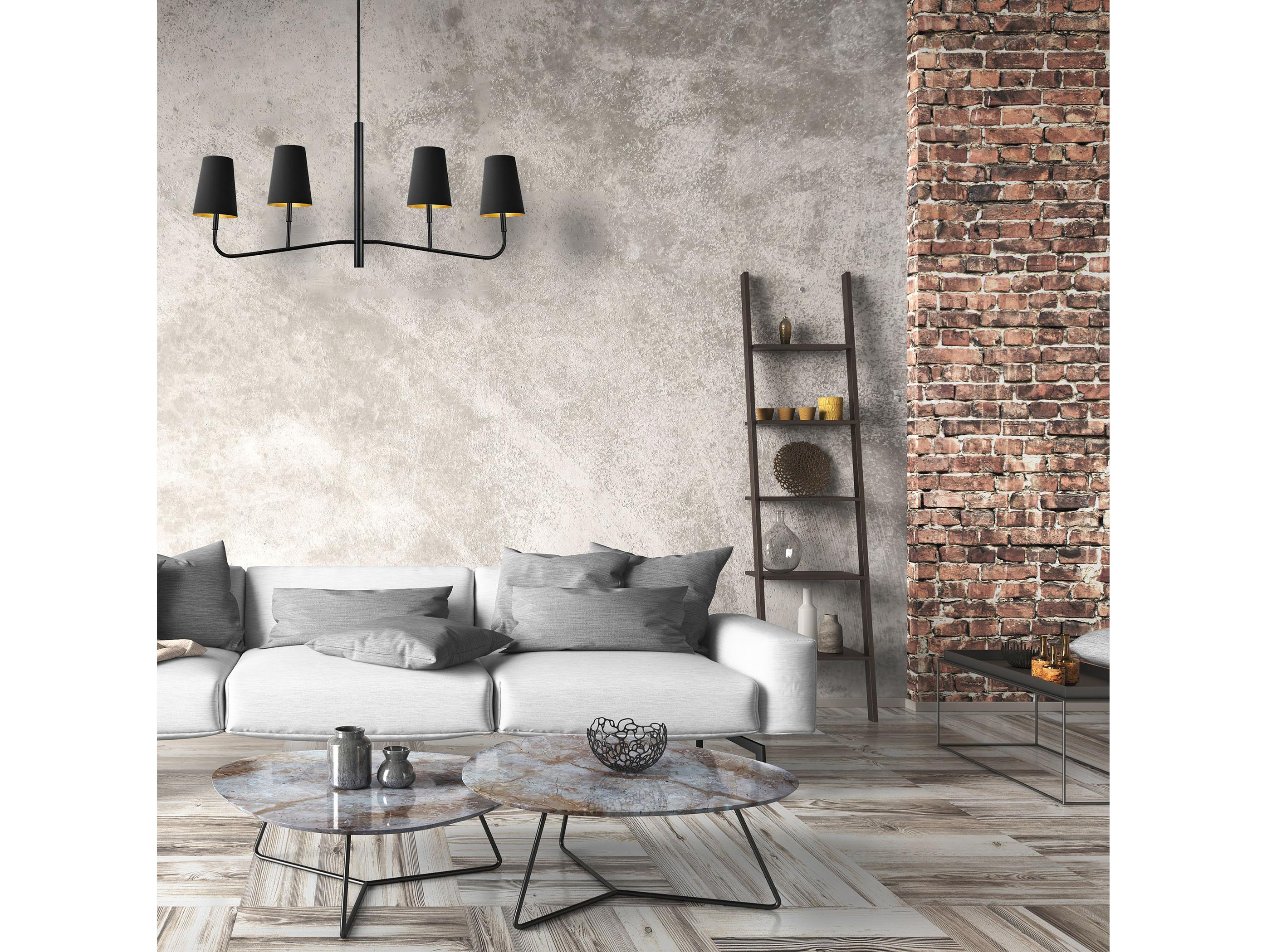 Dainolite Eleanor 4-Light Matte Black Gold Island Pendant