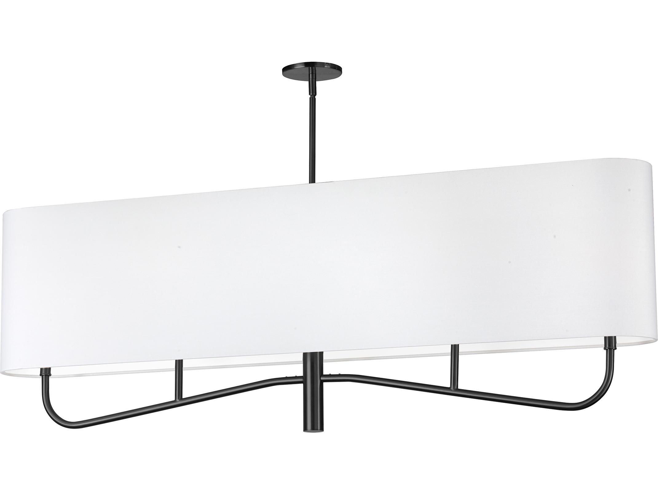 Dainolite Eleanor 4-Light Matte Black Island Pendant