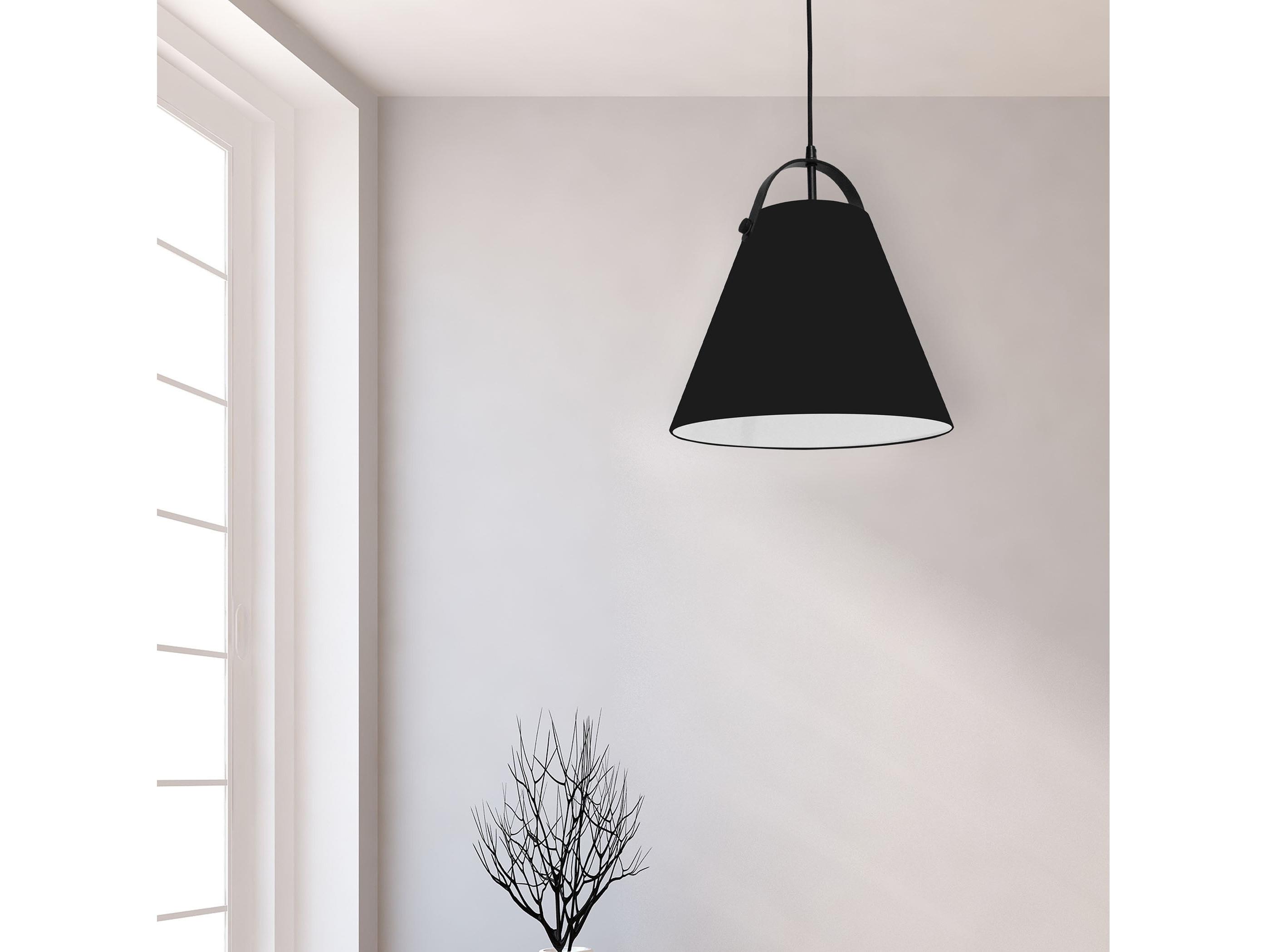 Dainolite Emperor 1-Light Matte Black Pendant