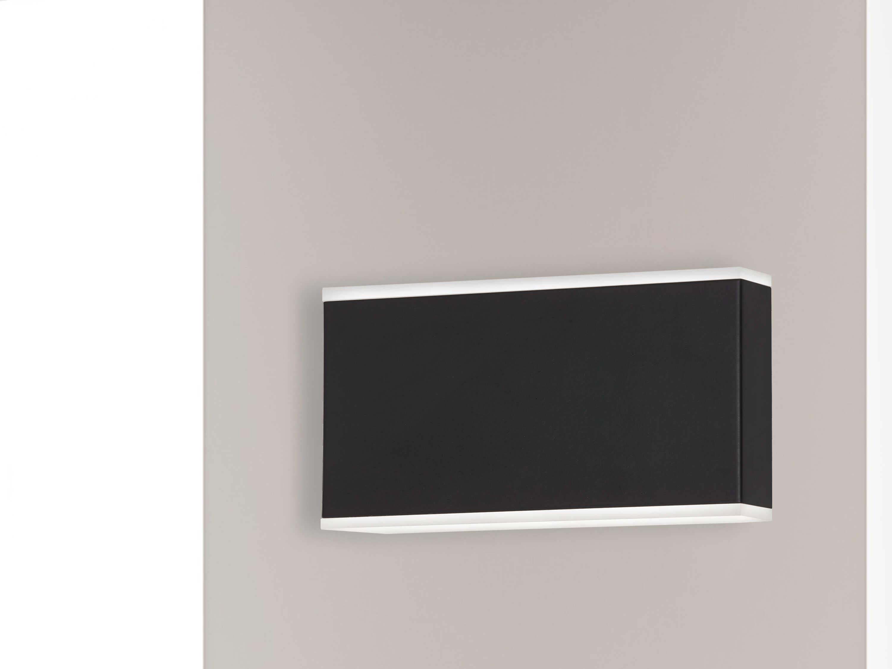 Dainolite Emery 2-Light Matte Black Wall Sconce