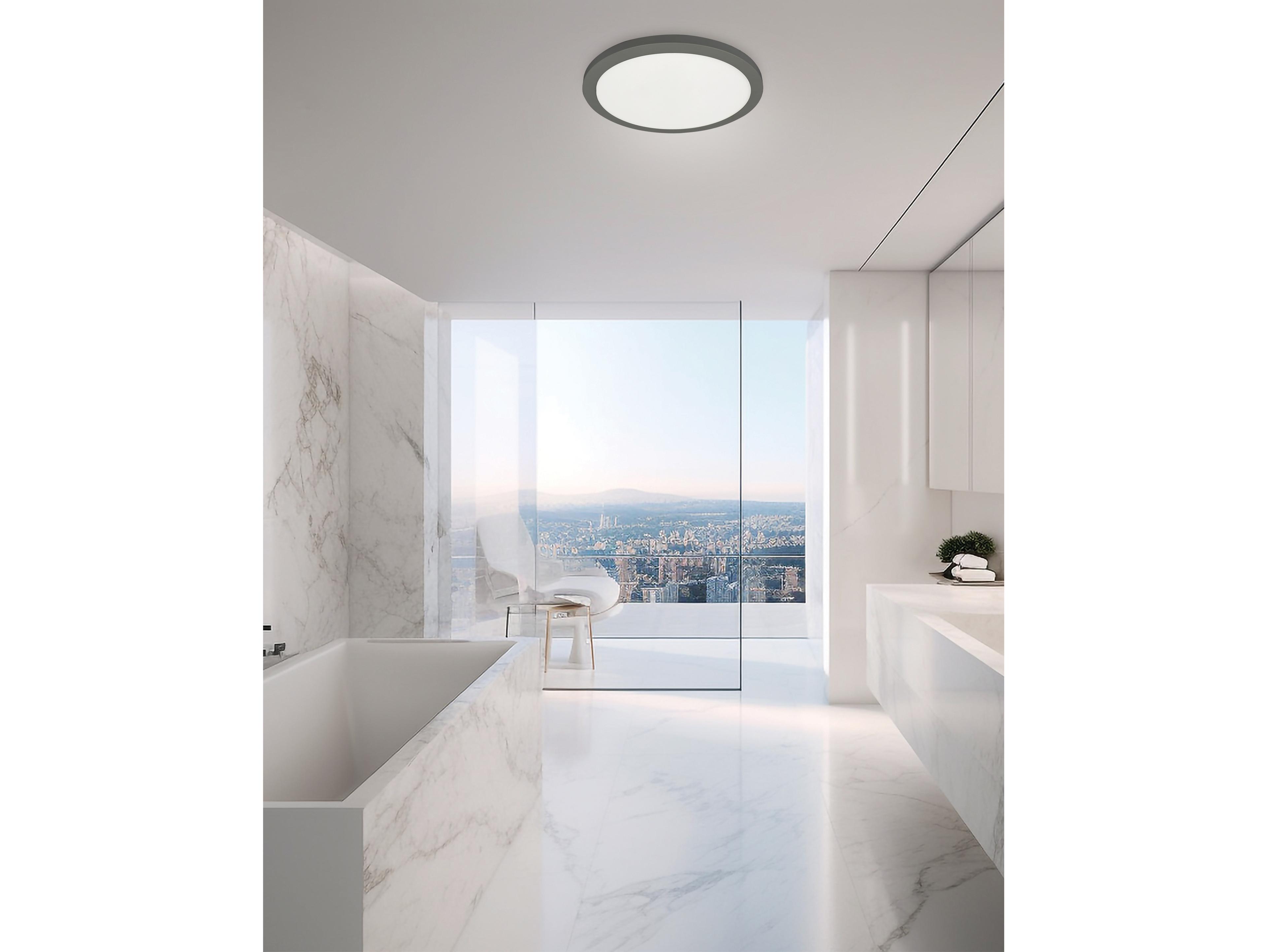 Dainolite Franchesa 1-Light Matte Black Round Flush Mount